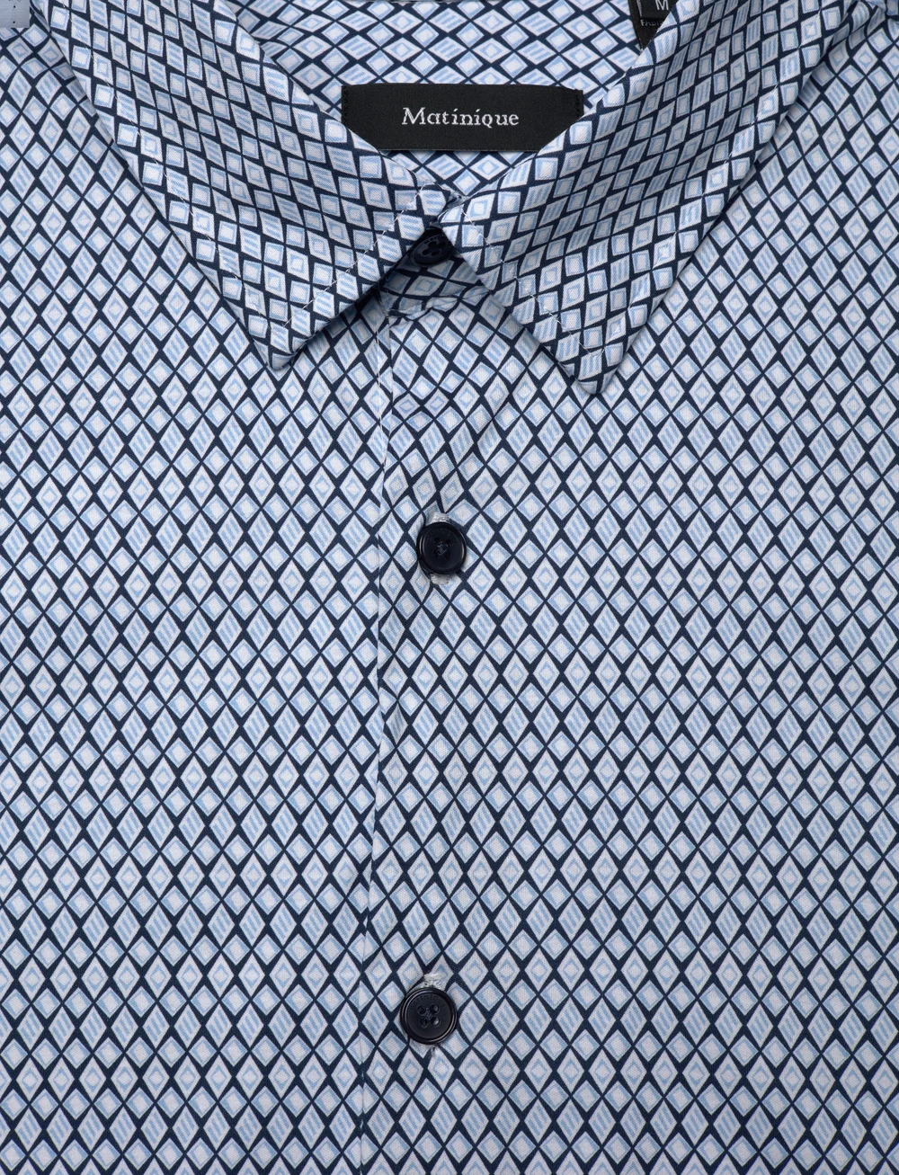 Matinique - MAtrostol BU - mönstrade skjortor - chambray blue - 2