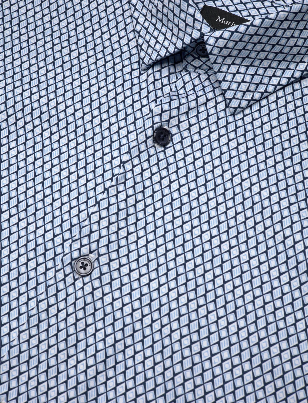 Matinique - MAtrostol BU - mönstrade skjortor - chambray blue - 3