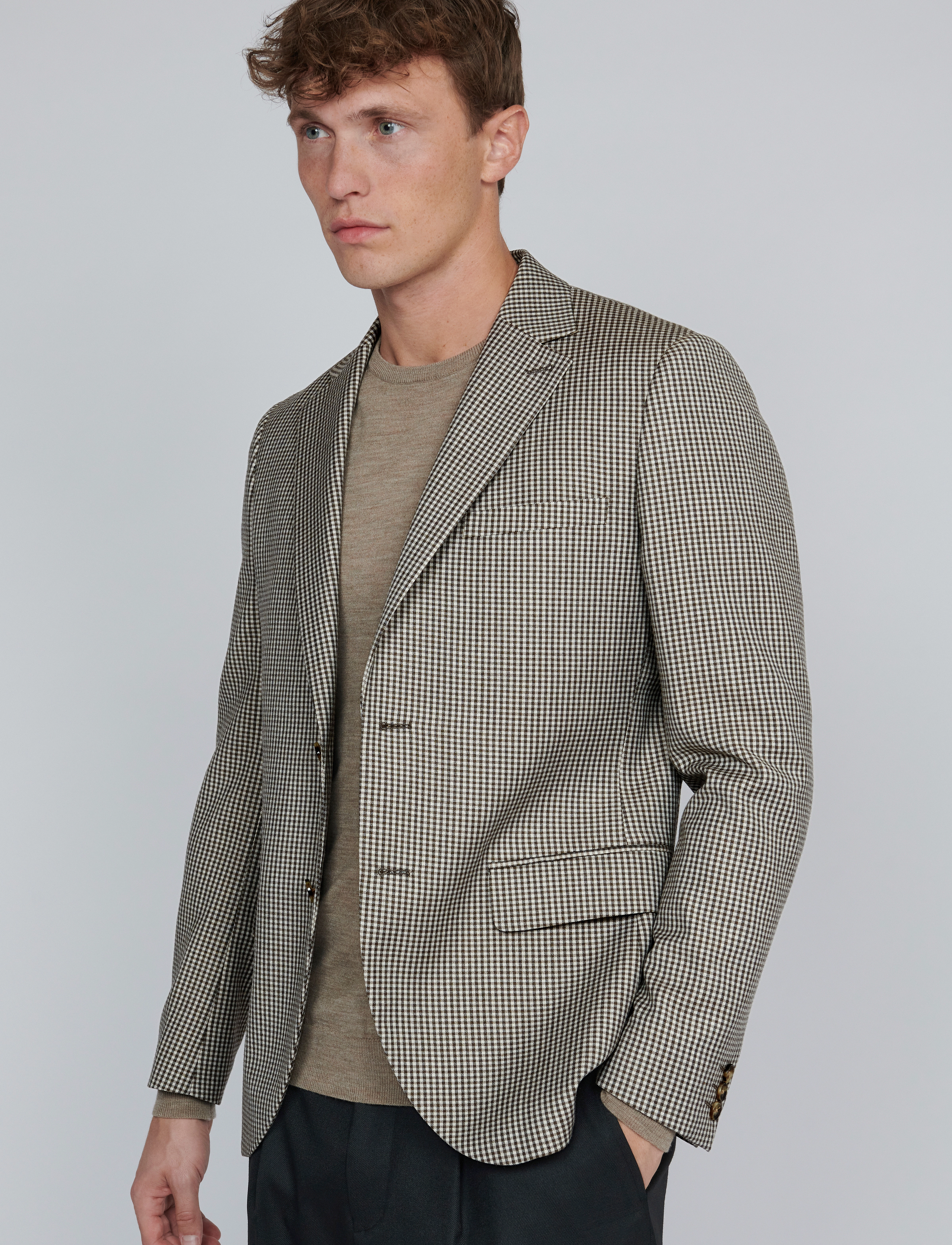 Matinique Mageorge, Mænd, Ternet Blazer, Beige, Str: 54