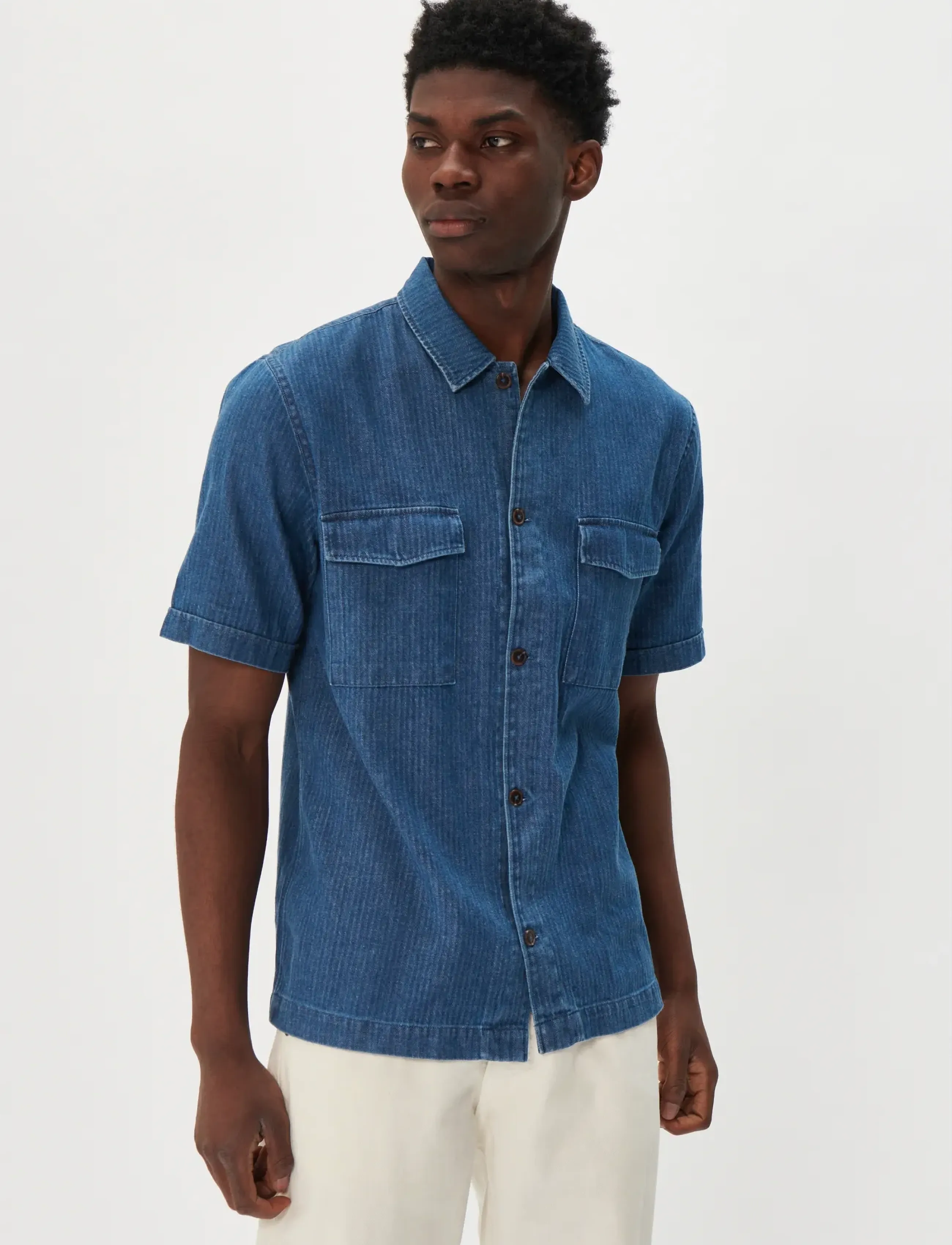 Matinique MArouget - Jeanshemden - LIGHT WASHED DENIM / blue