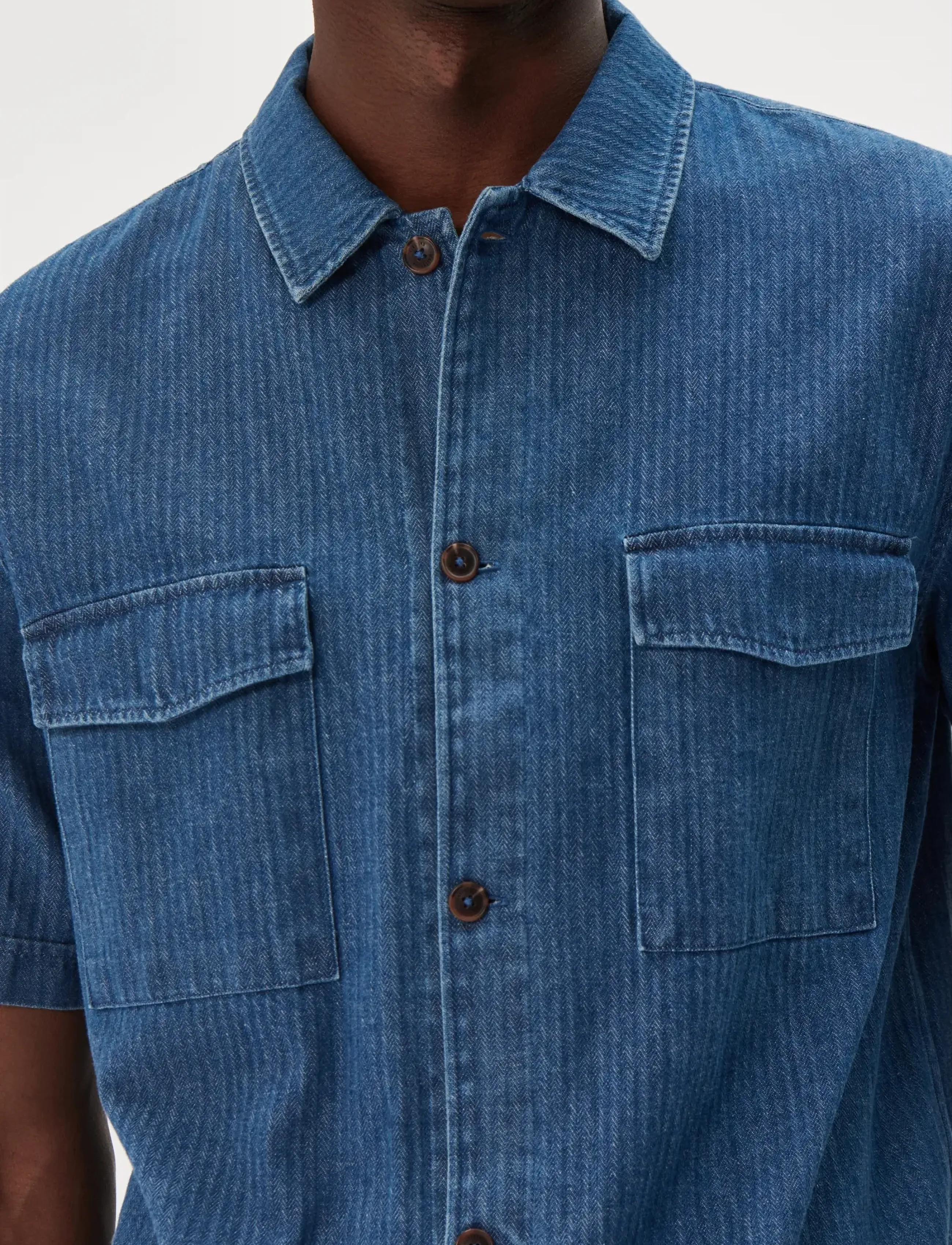 Matinique - MArouget - denim shirts - light washed denim - 5