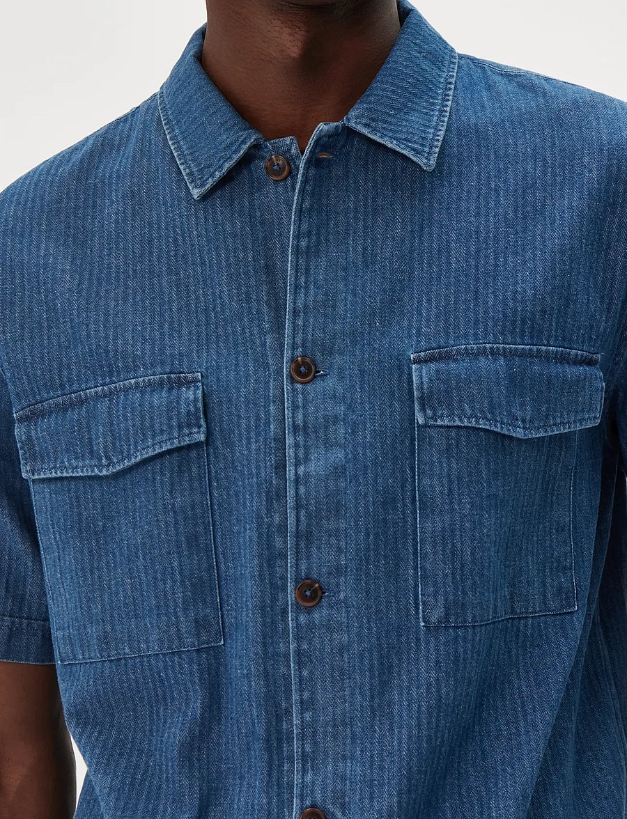 Matinique - MArouget - jeanshemden - light washed denim - 5