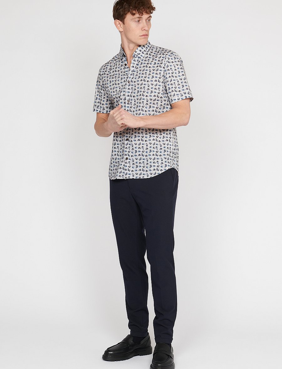 Matinique - MAtrostol BU SS - kurzarmhemden - dark navy - 3