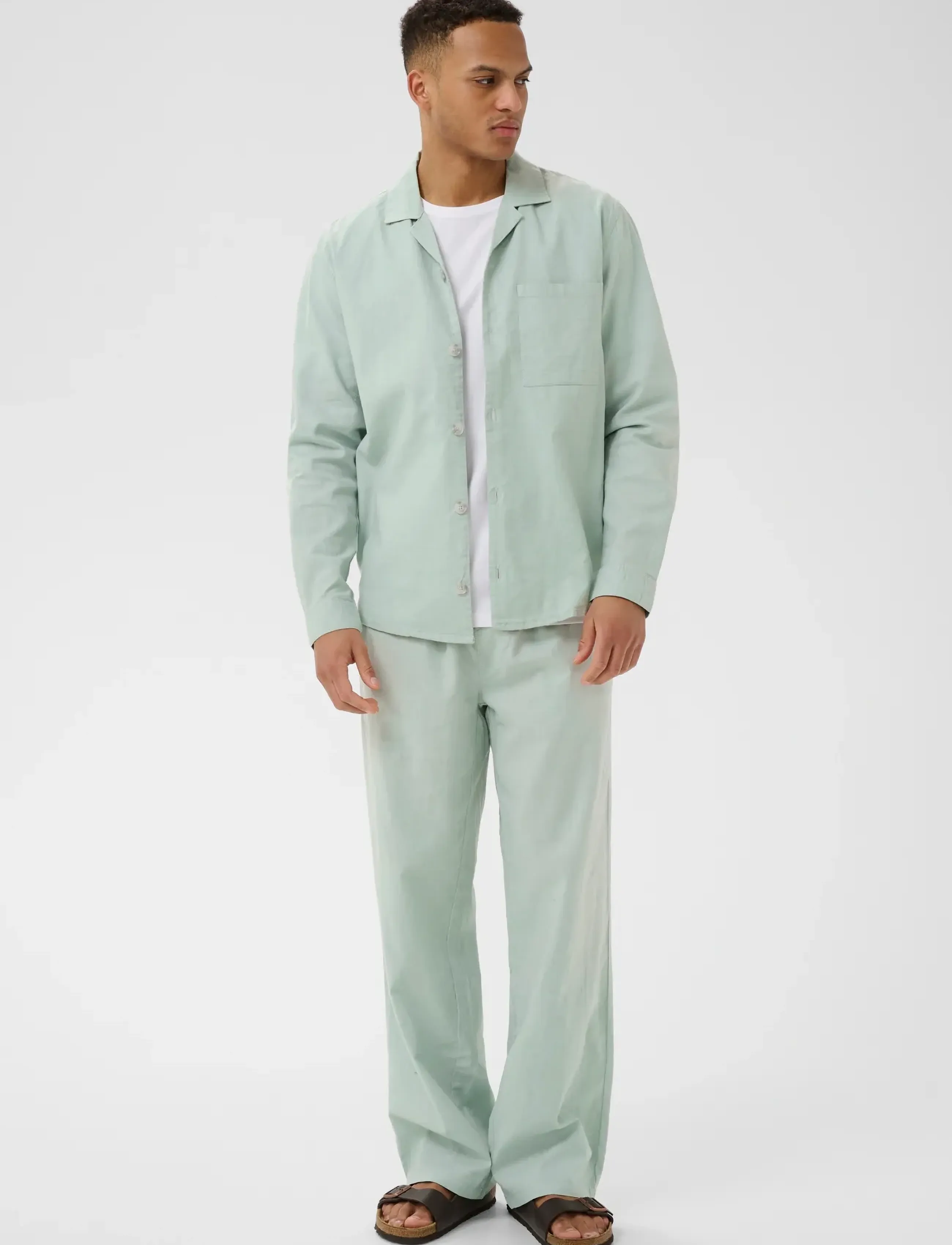 Matinique - MAbarto - hørskjorter - aqua gray - 2