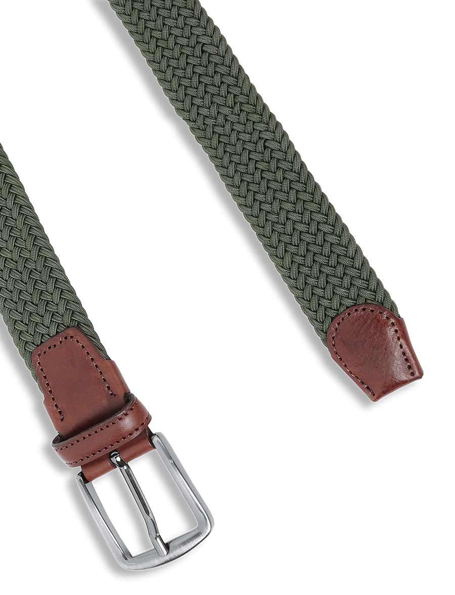 Matinique - MABraed - geflochtene gürtel - olive night - 1