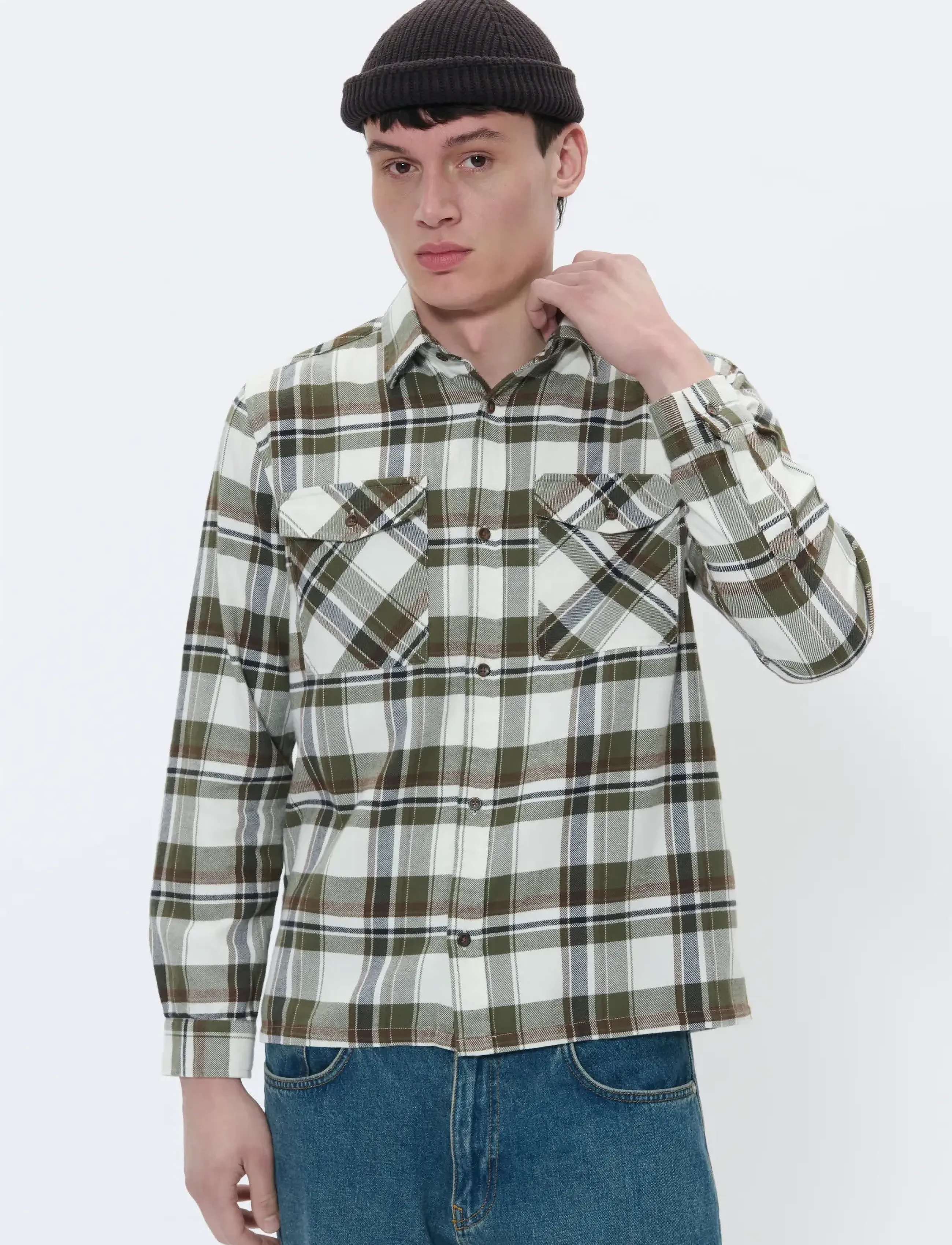 Matinique MAglibbon Heritage - Ternede skjorter - OLIVE NIGHT / khaki/green