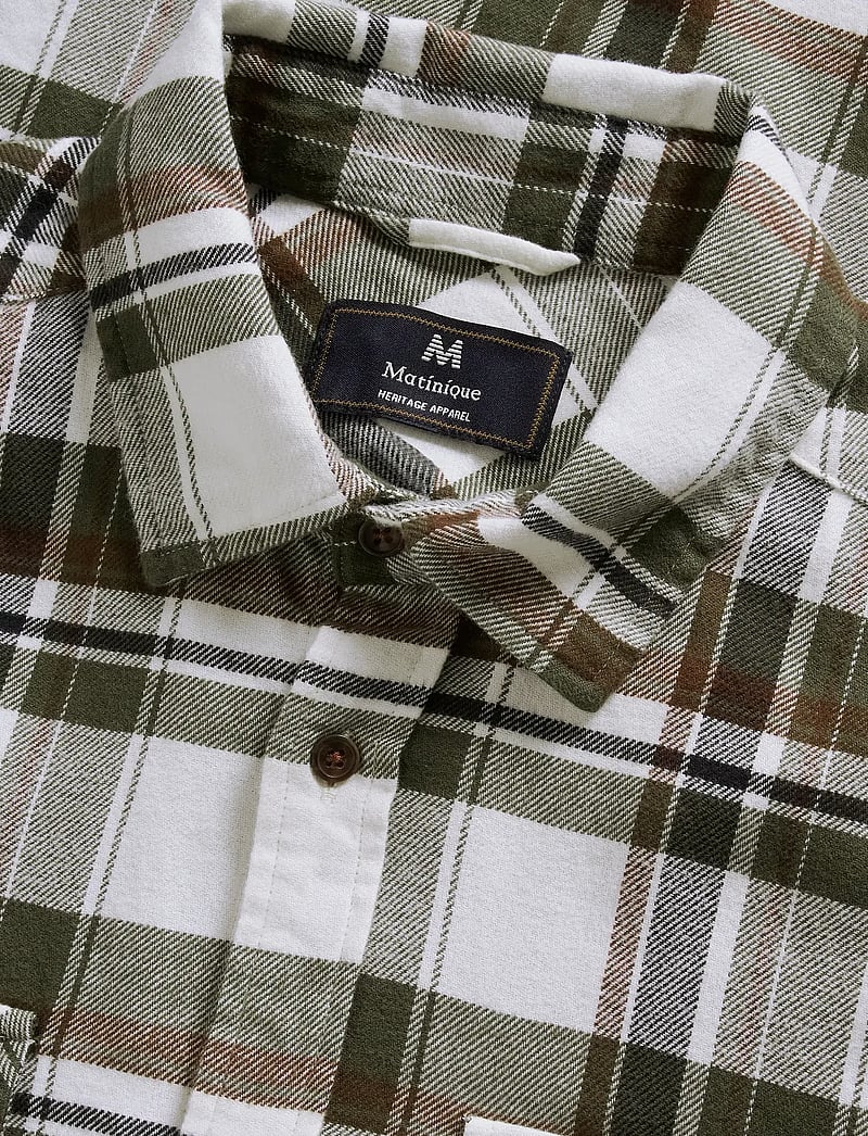 Matinique - MAglibbon Heritage - rutiga skjortor - olive night - 5