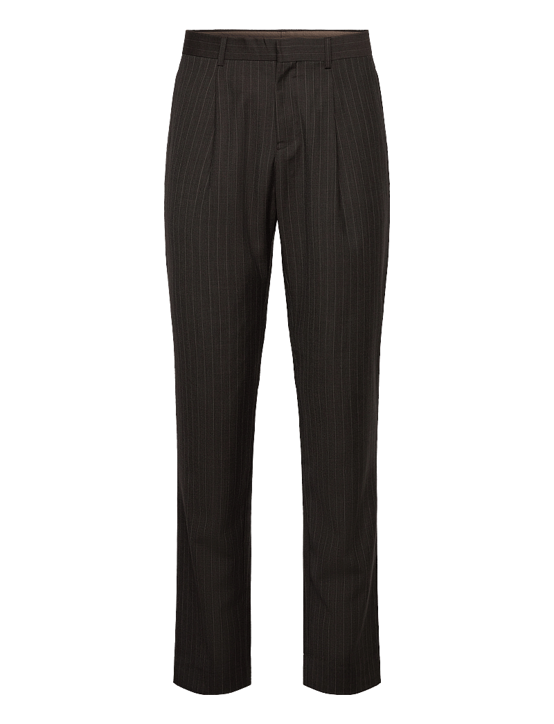 Matinique - MAweller Pleat Pant - Ülikonnapüksid - espresso - 1