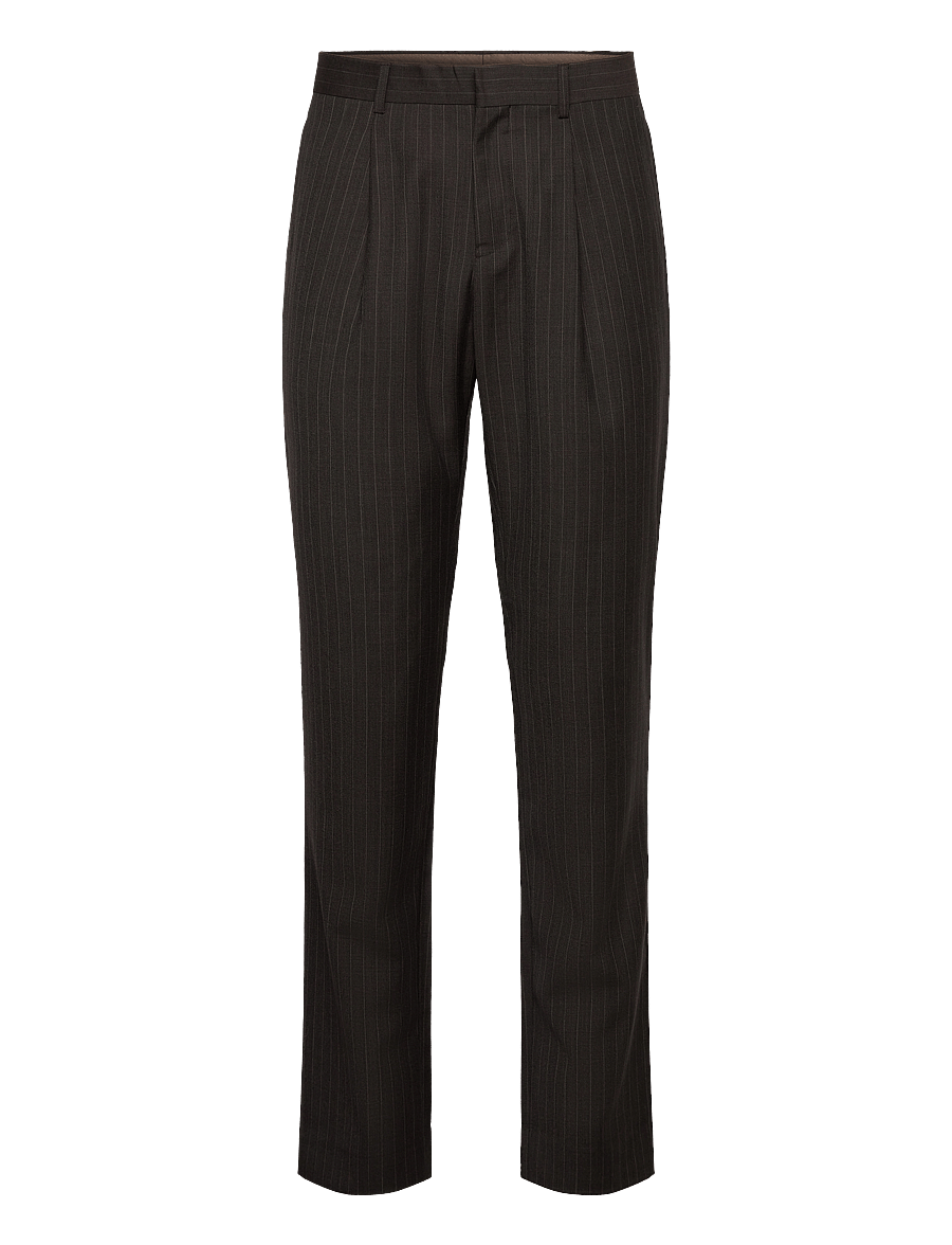 Matinique - MAweller Pleat Pant - Ülikonnapüksid - espresso - 1