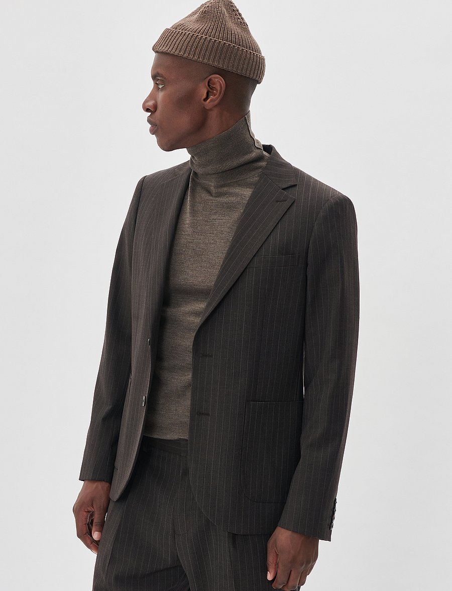 Matinique - MAgeorge - single breasted blazers - espresso - 0