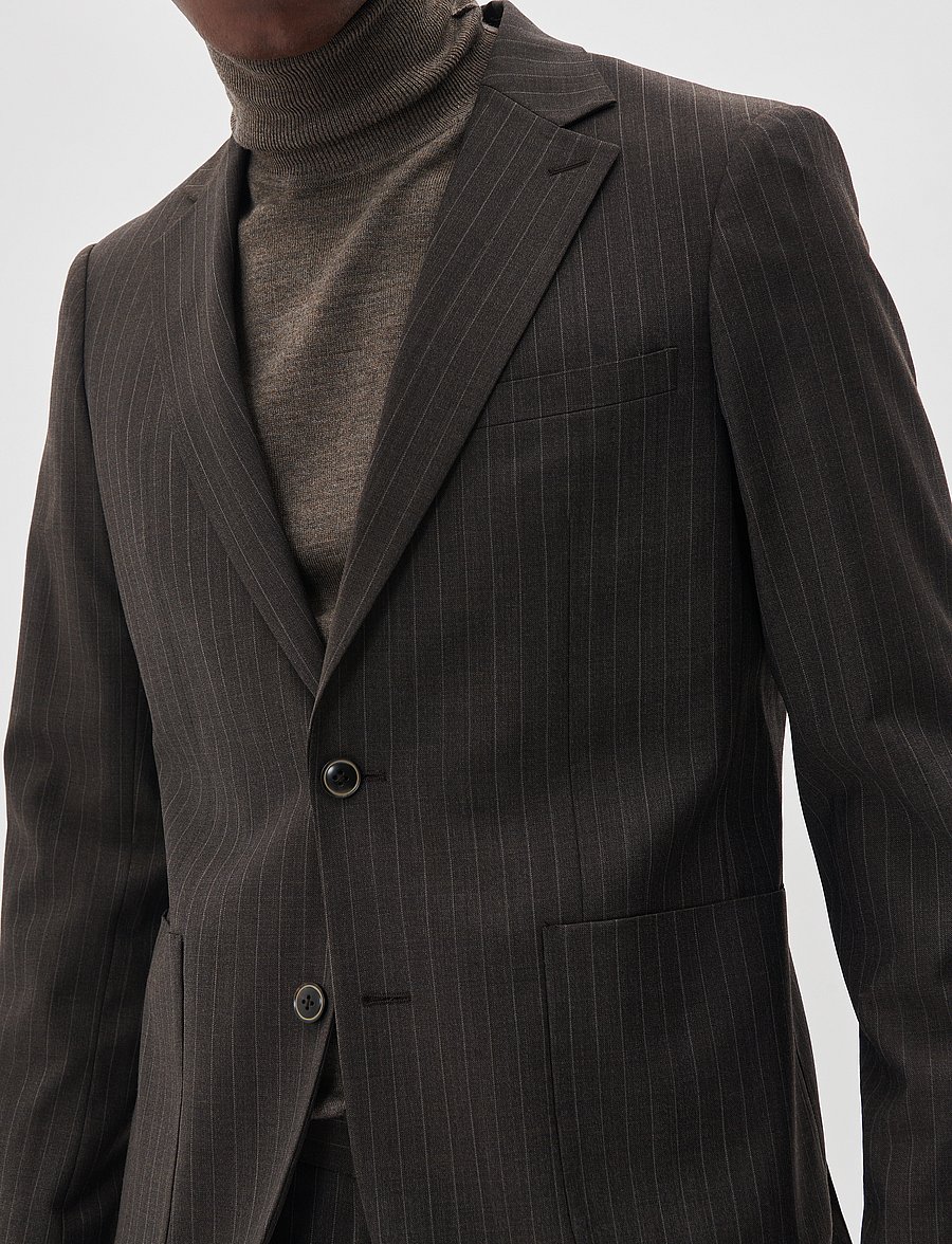 Matinique - MAgeorge - single breasted blazers - espresso - 3