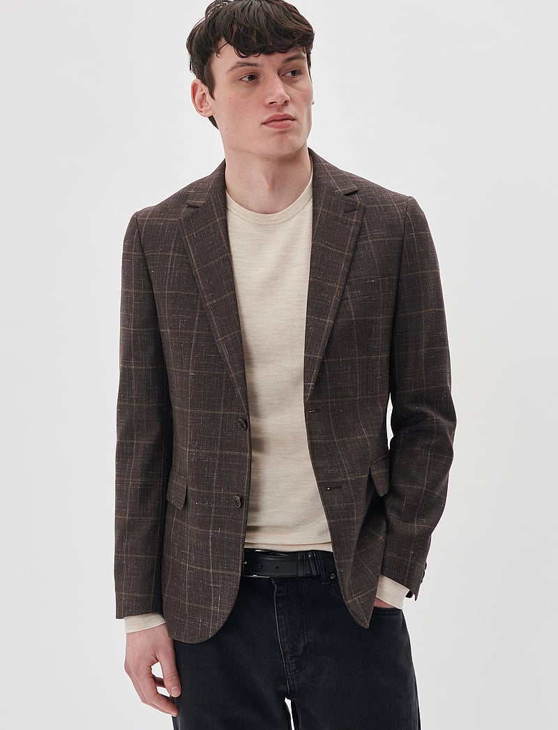 Matinique - MAgeorge - blazere i hør - espresso - 0