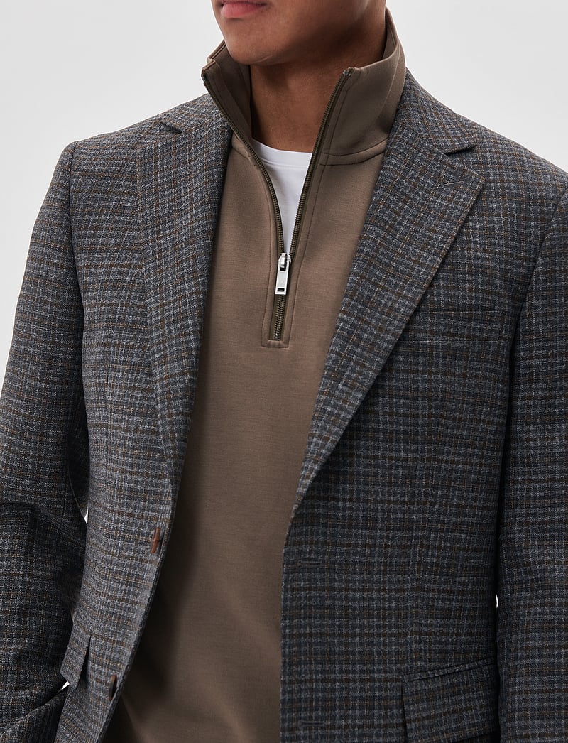 Matinique - MAgeorge - enkeltradede blazere - morel melange - 5