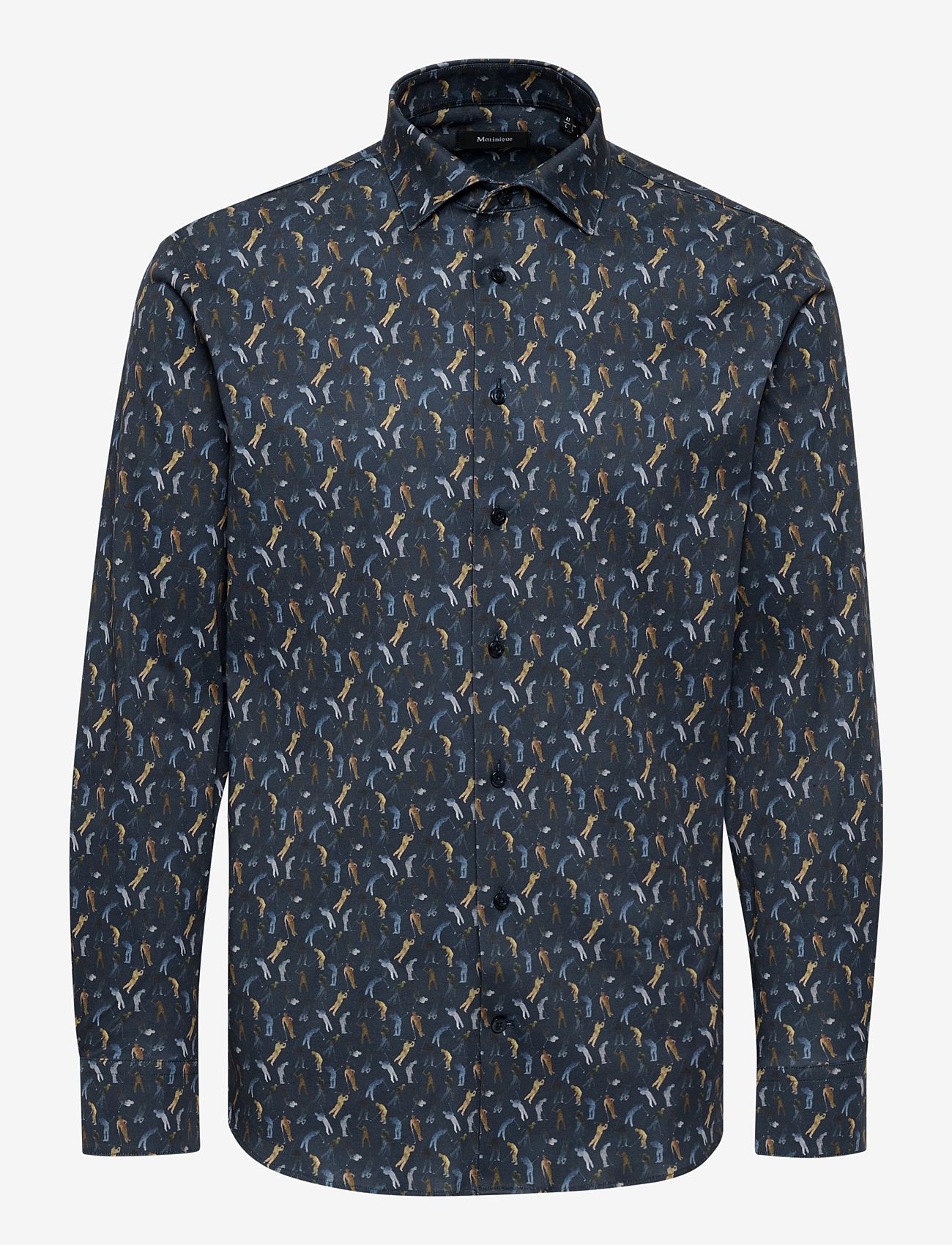 Matinique - MAmarc N - mönstrade skjortor - dark navy - 1