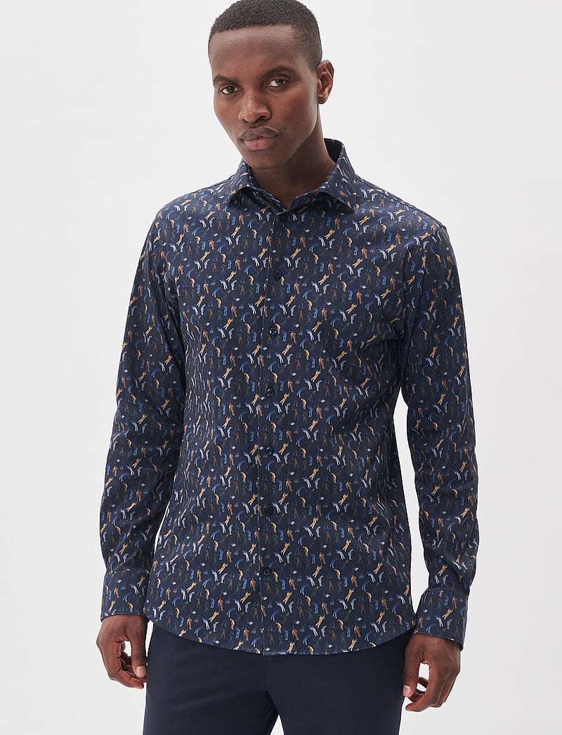 Matinique - MAmarc N - mönstrade skjortor - dark navy - 0