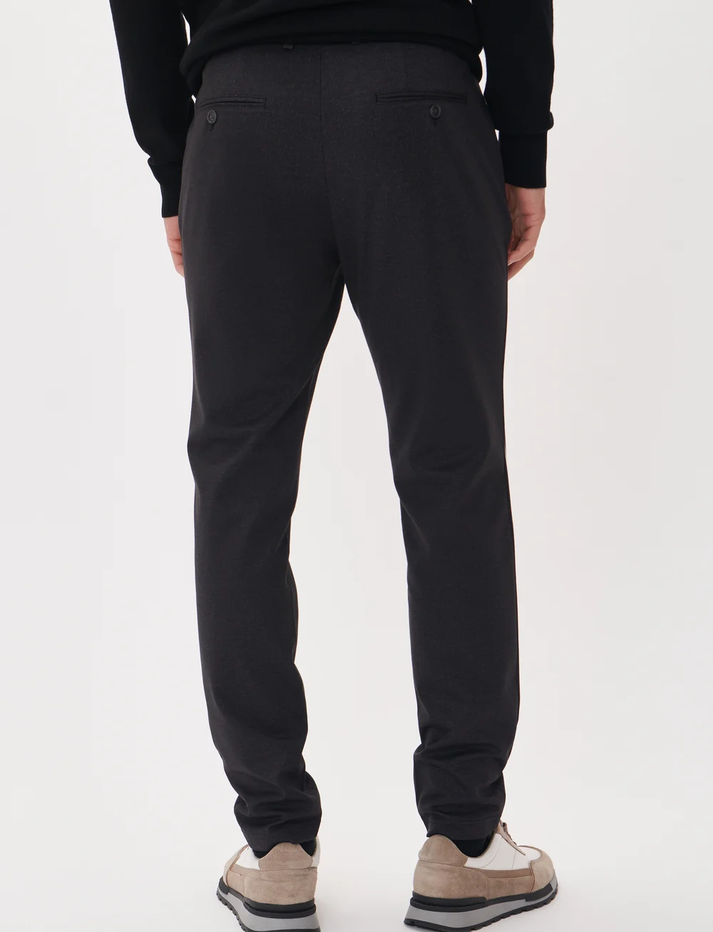 Matinique - MAliam Jersey Pant - vabaaja püksid - dark grey melange - 5