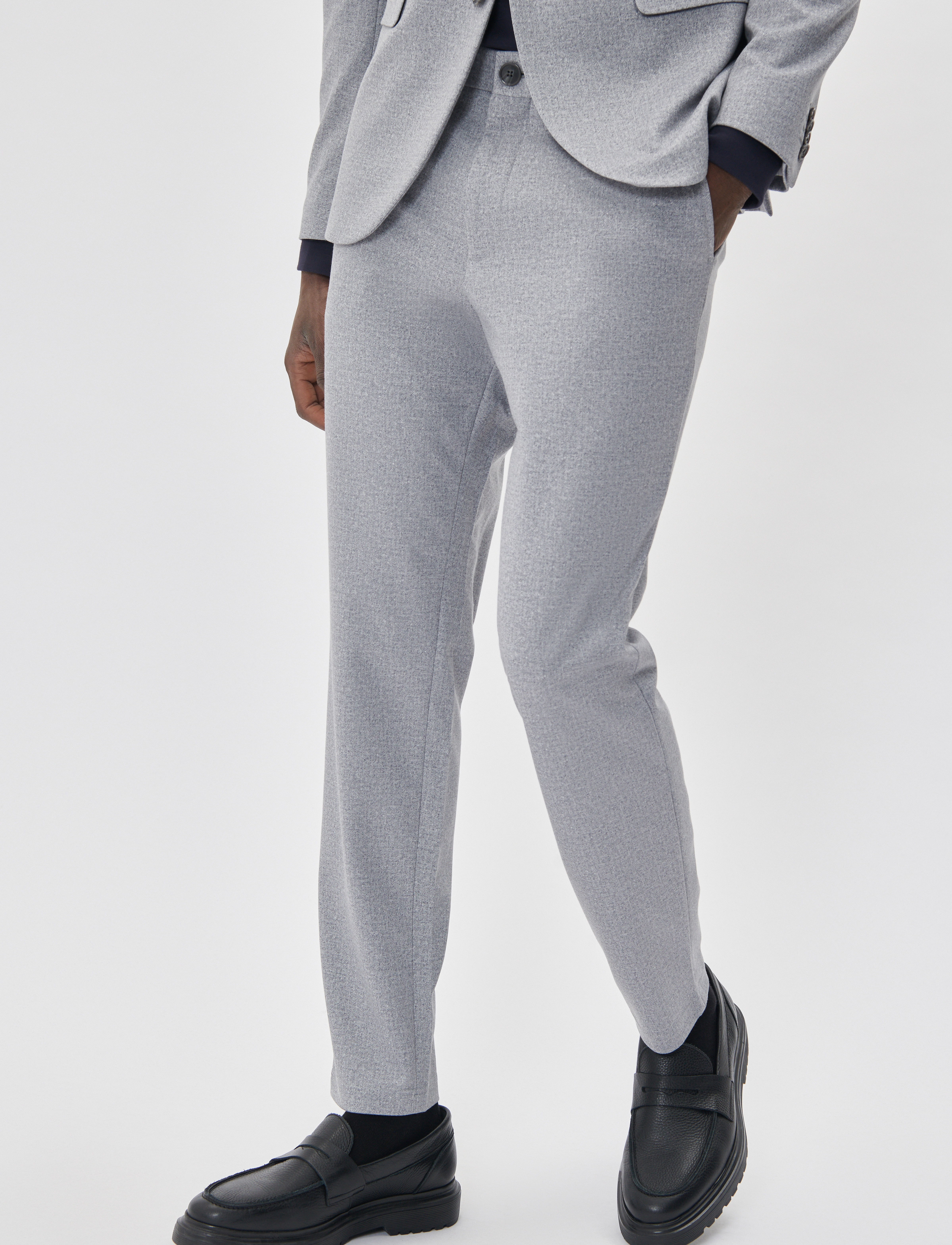 Matinique - MAliam Jersey Pant - mehed - medium grey melange - 3