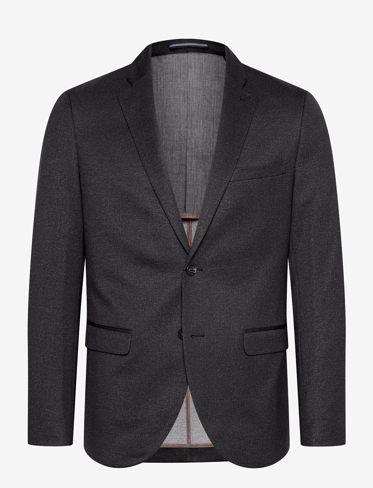 Matinique - MAgeorge Jersey - vienaeiliai švarkai - dark grey melange - 1