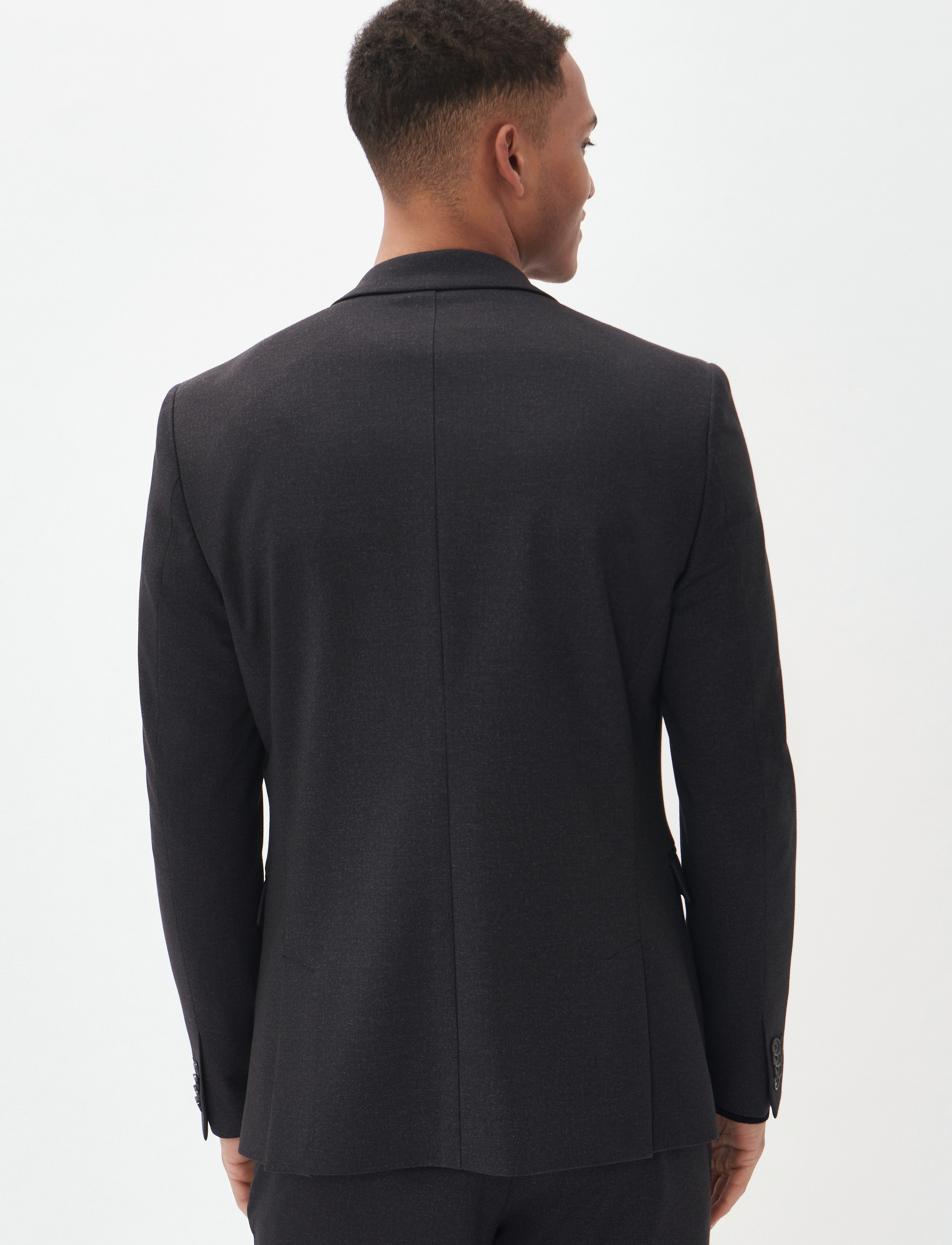 Matinique - MAgeorge Jersey - vienaeiliai švarkai - dark grey melange - 4