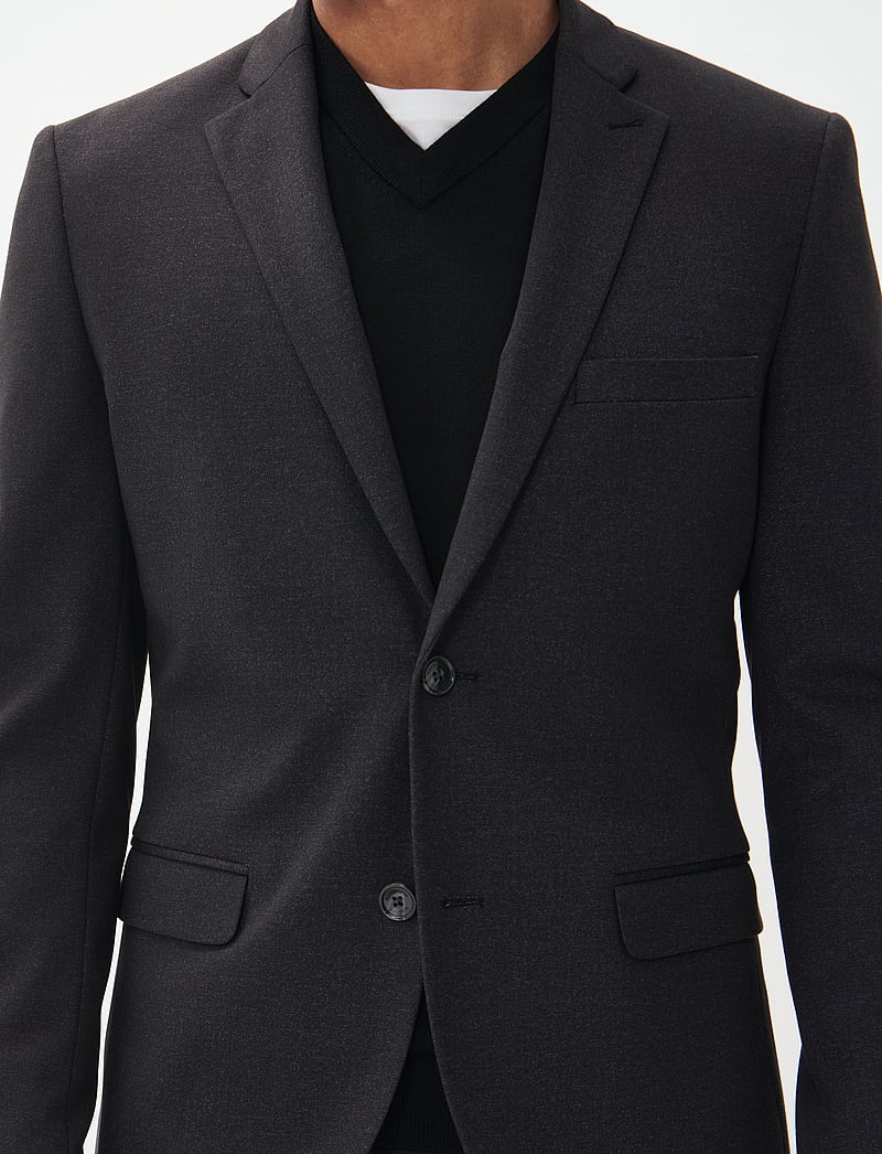 Matinique - MAgeorge Jersey - vienaeiliai švarkai - dark grey melange - 5