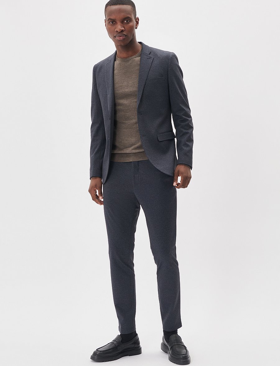 Matinique - MAgeorge Jersey - single breasted blazers - insignia blue - 3