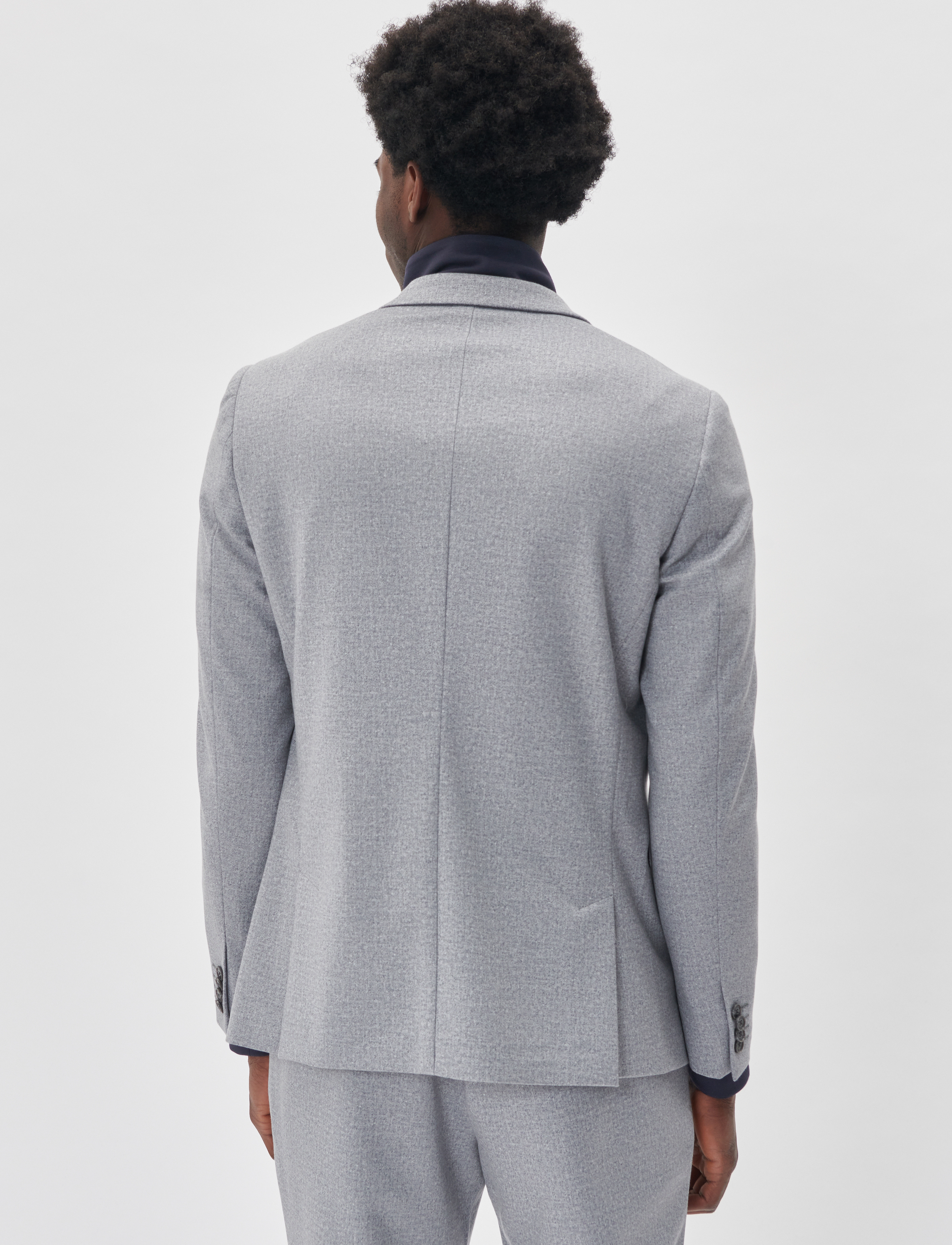 Matinique - MAgeorge Jersey - Ühe rinnatisega pintsakud - medium grey melange - 4