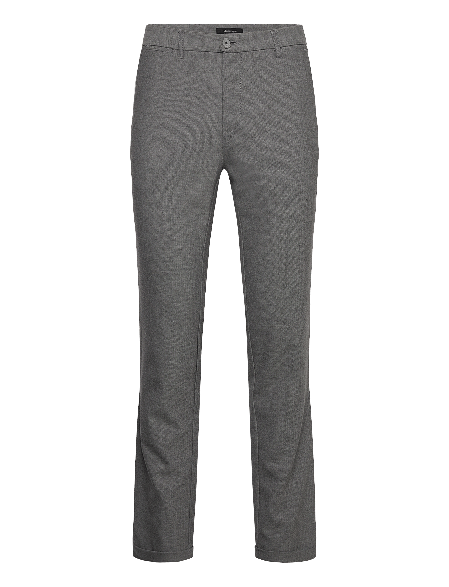 Matinique - MAliam Pant - Ülikonnapüksid - medium grey melange - 1