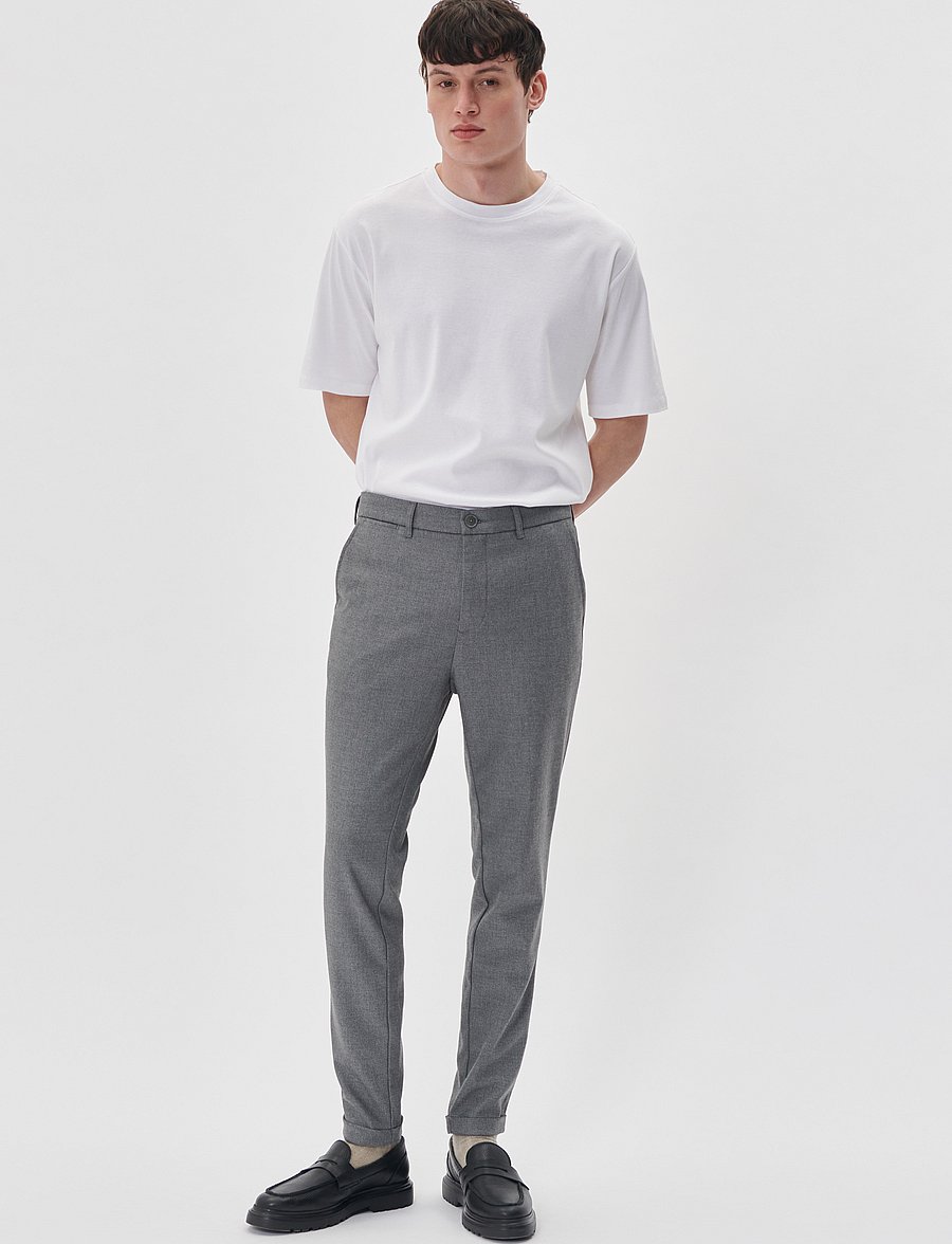 Matinique - MAliam Pant - Ülikonnapüksid - medium grey melange - 3