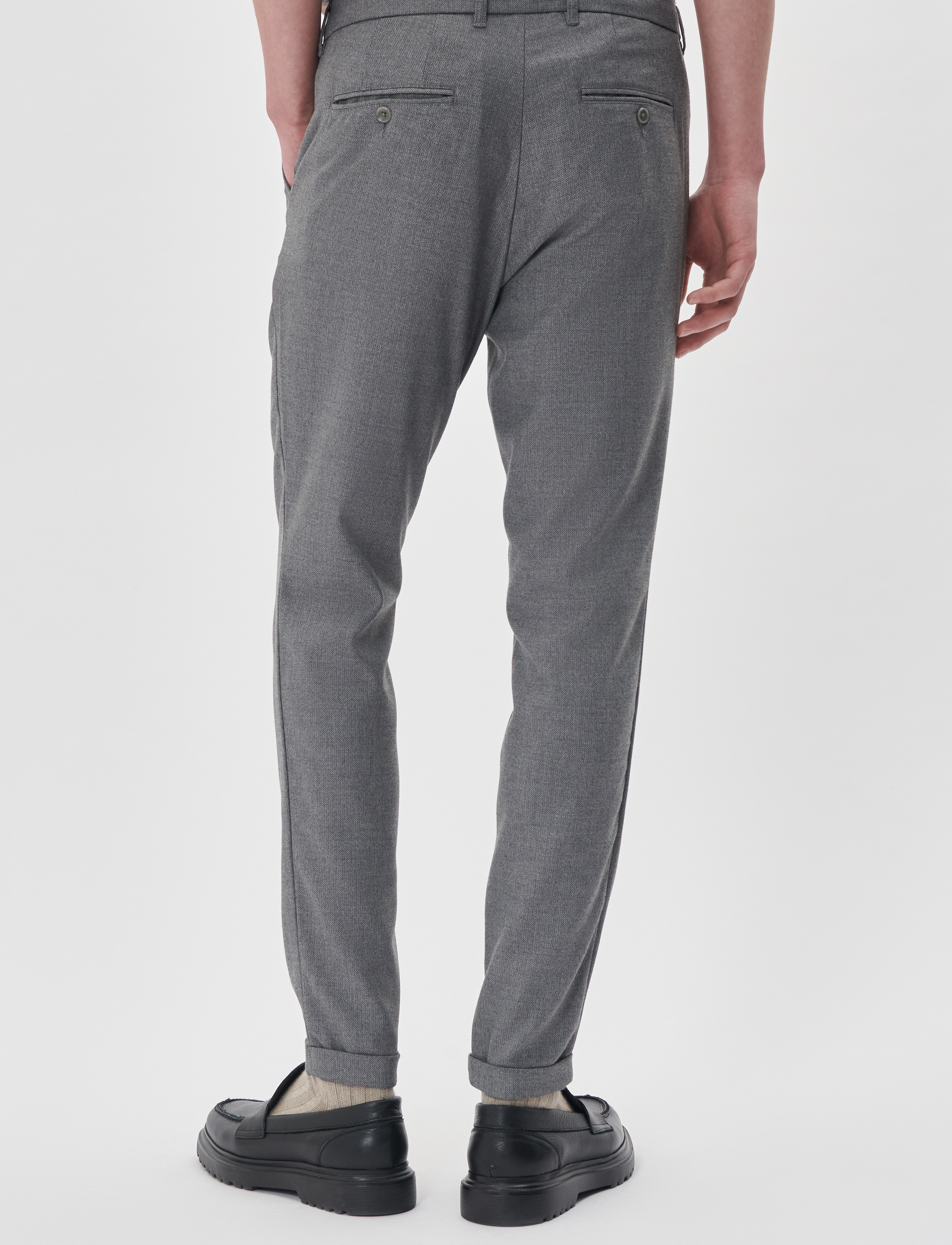 Matinique - MAliam Pant - Ülikonnapüksid - medium grey melange - 4