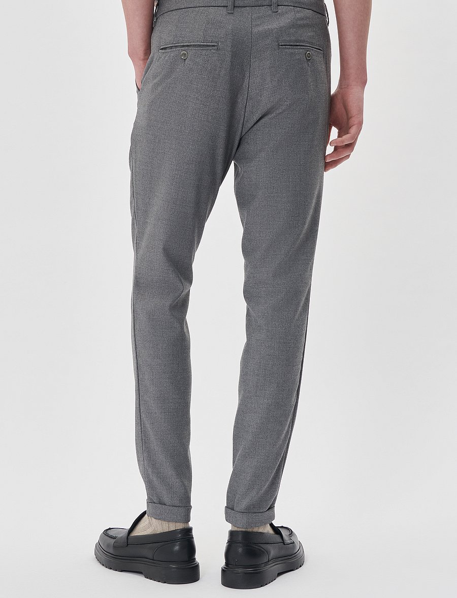 Matinique - MAliam Pant - Ülikonnapüksid - medium grey melange - 4