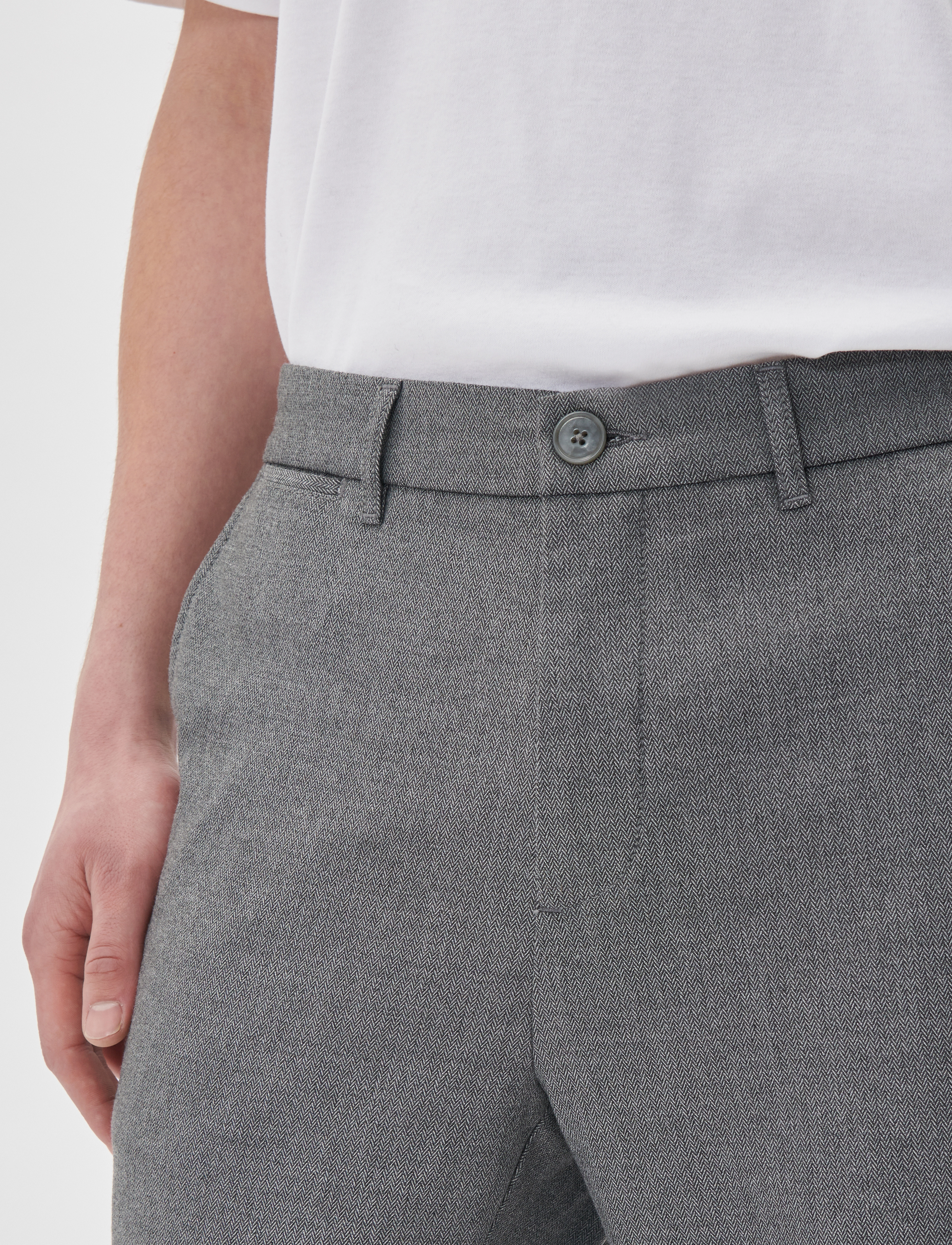 Matinique - MAliam Pant - Ülikonnapüksid - medium grey melange - 5