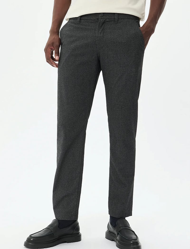 Matinique - MAparker Pant - kostiuminės kelnės - dark grey melange - 0