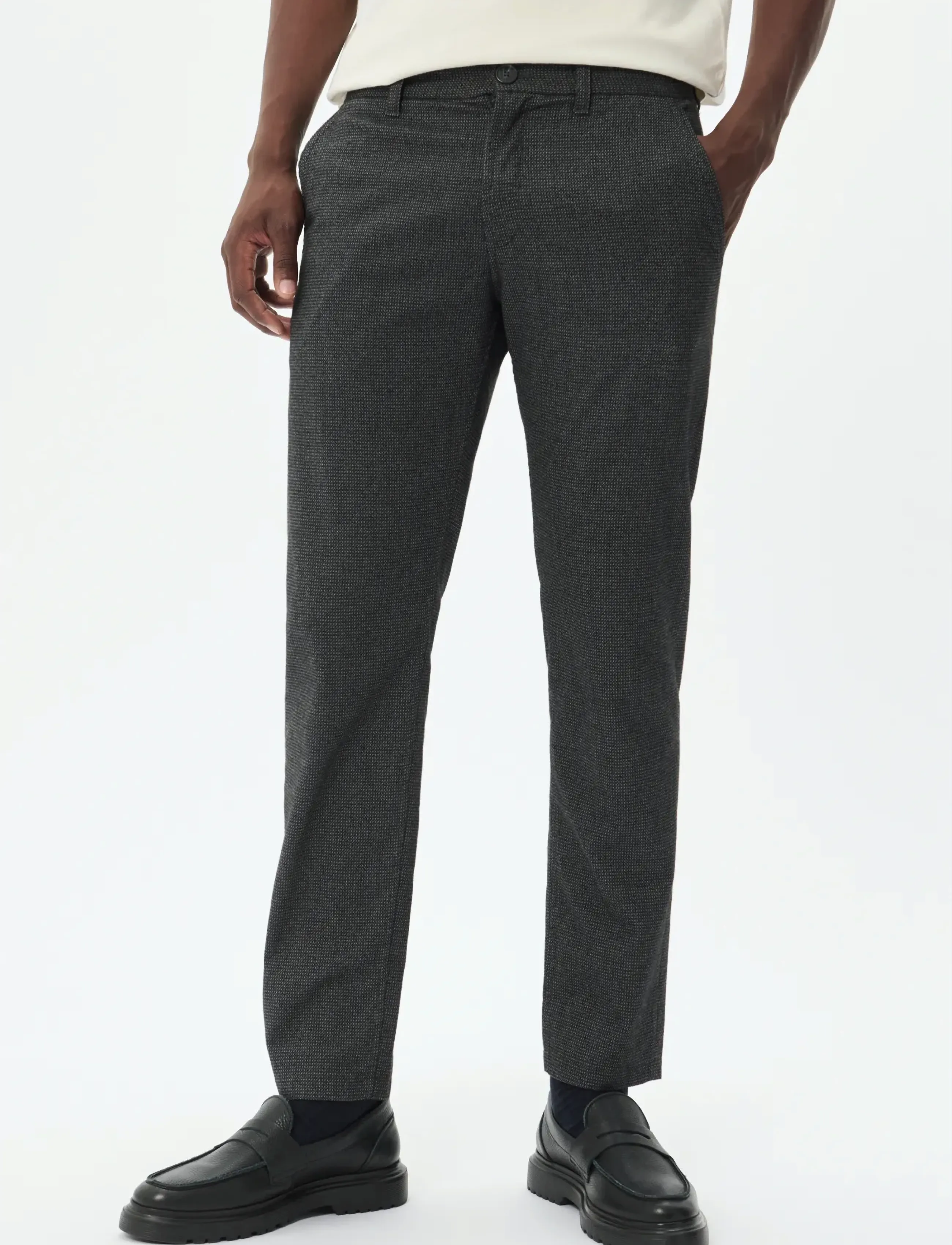 Matinique - MAparker Pant - pidulikud püksid - dark grey melange - 0