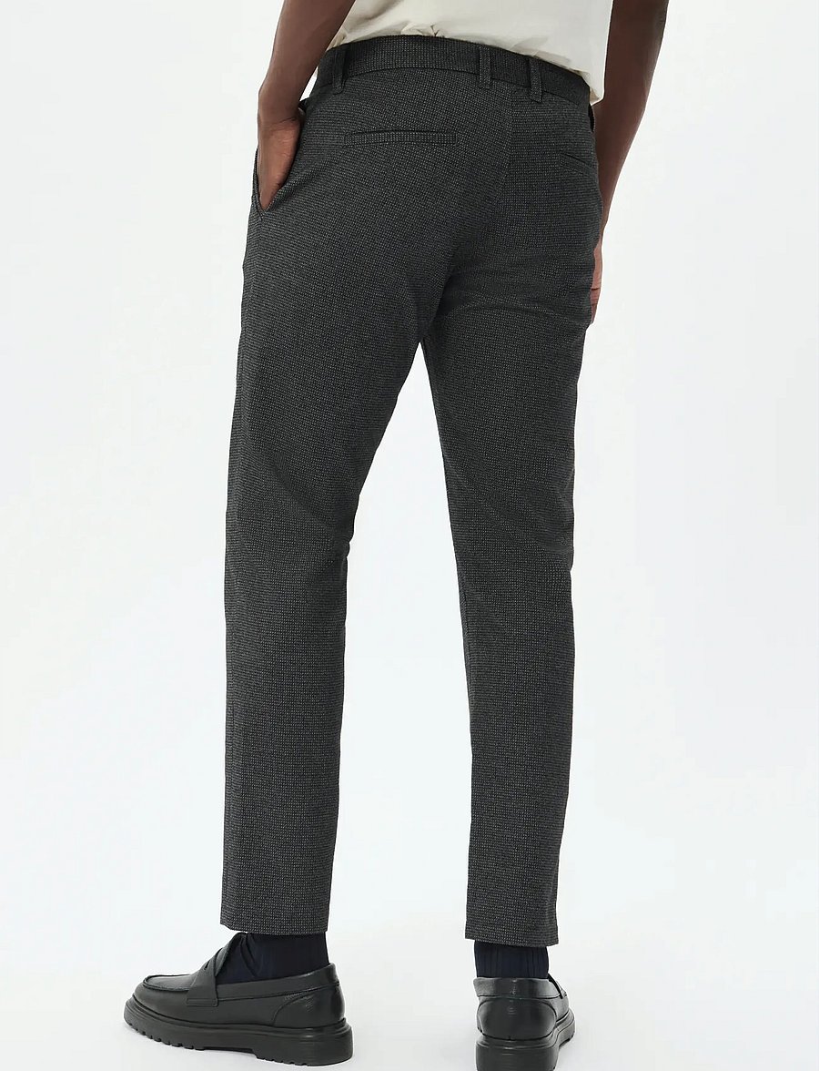 Matinique - MAparker Pant - kostymbyxor - dark grey melange - 3
