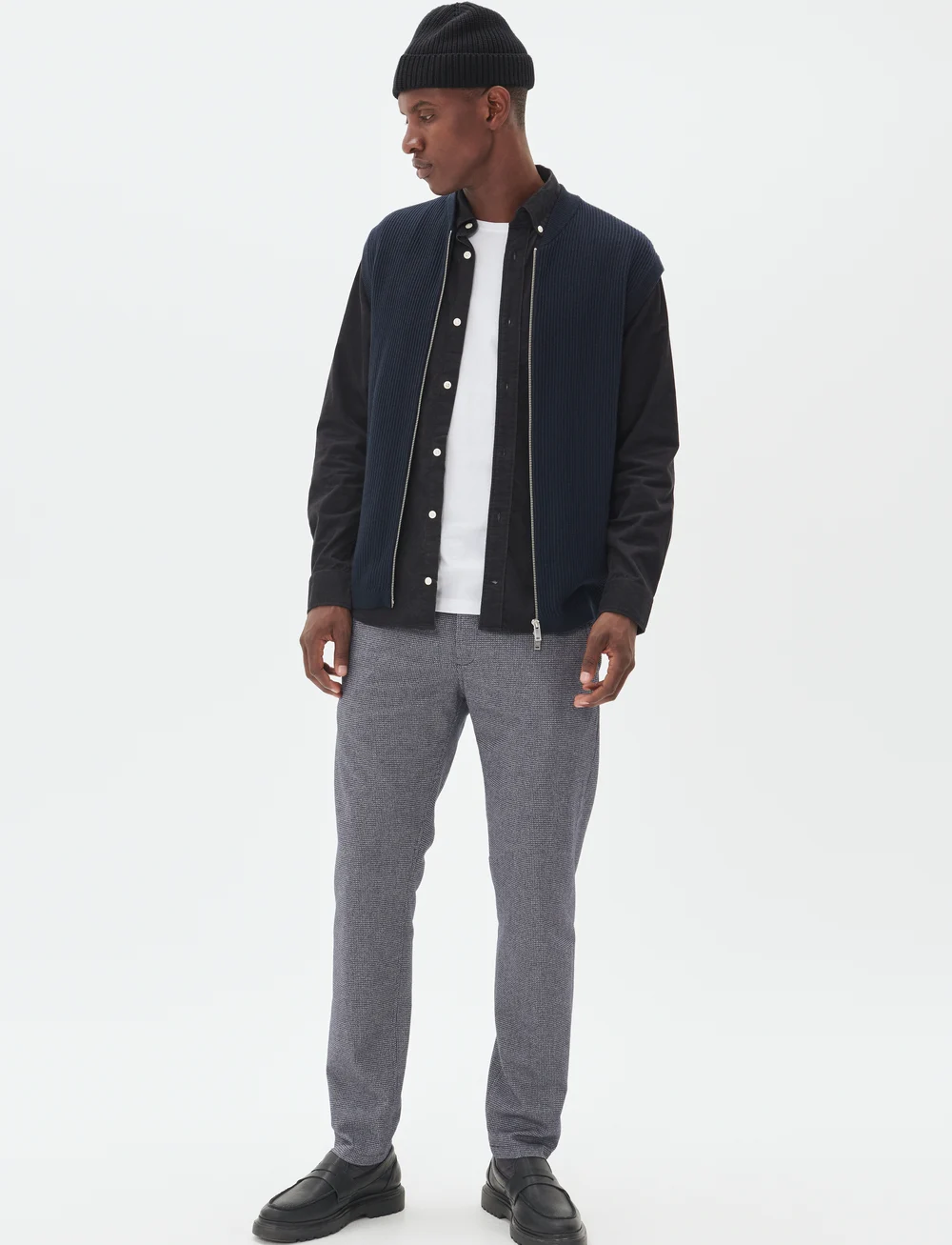 Matinique - MAparker Pant - uzvalka bikses - dark navy - 3