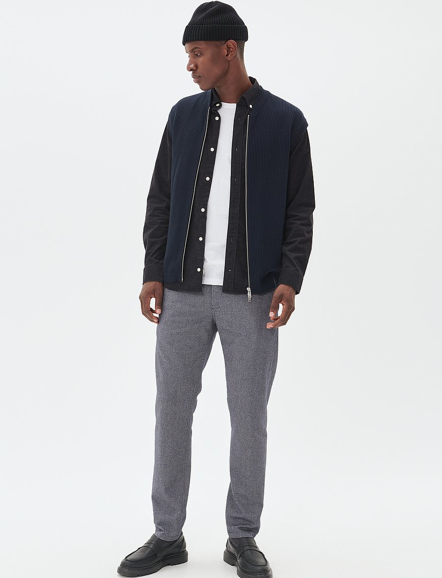 Matinique - MAparker Pant - kostymbyxor - dark navy - 3