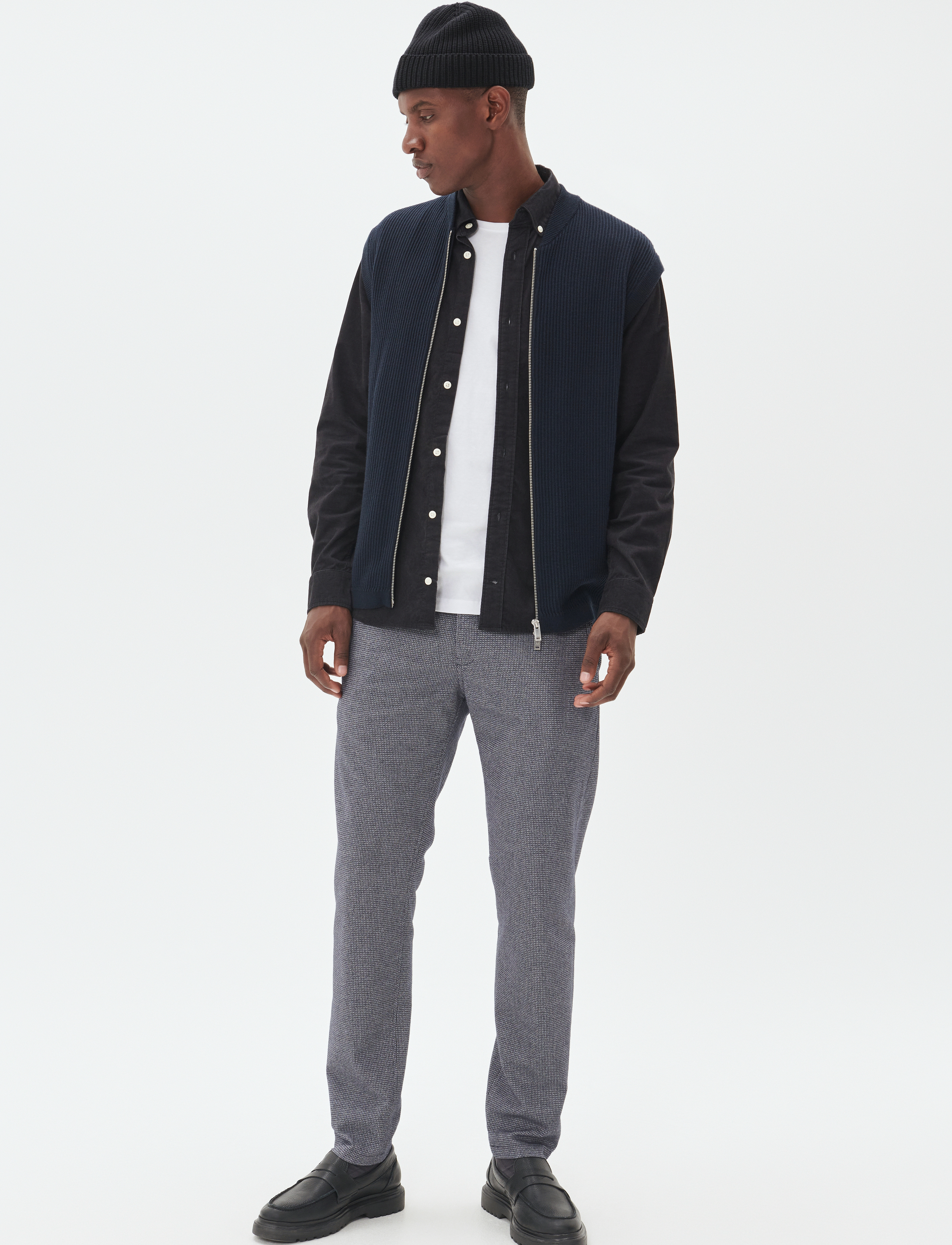 Matinique - MAparker Pant - kostymbyxor - dark navy - 3