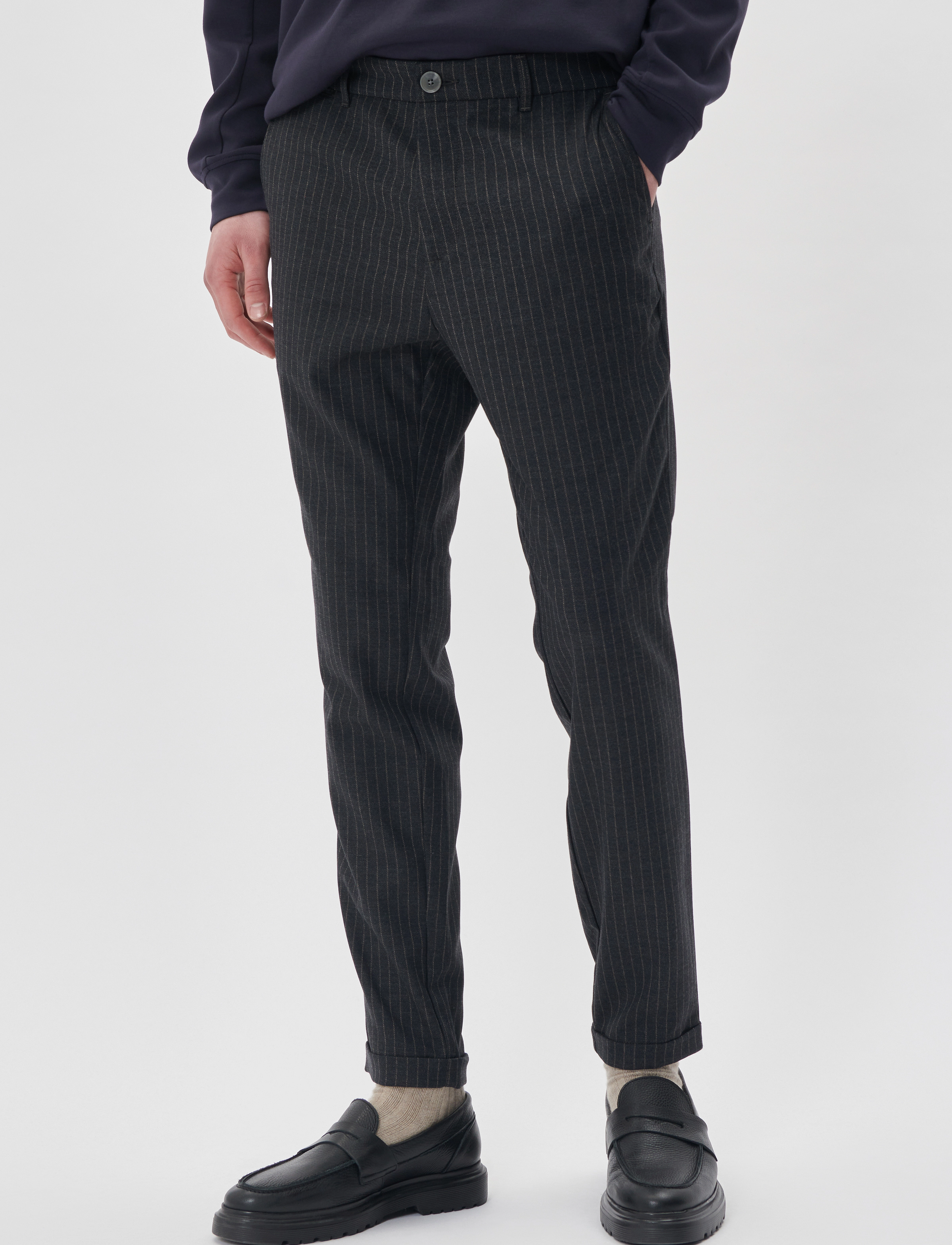 Matinique - MAliam Pant - casual bukser - medium grey melange - 0
