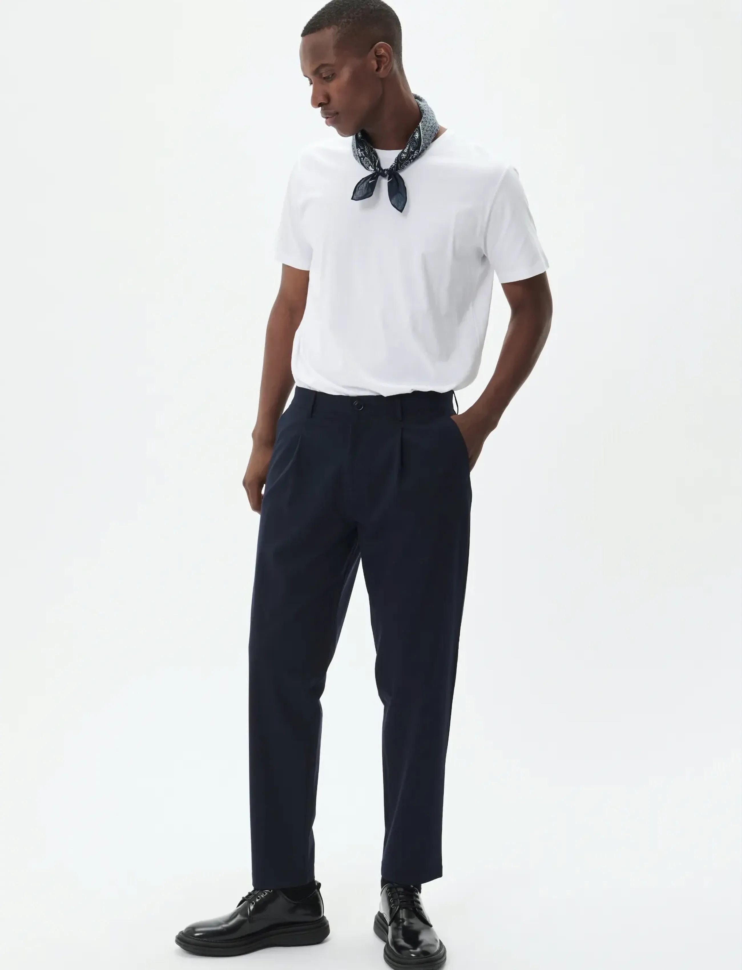 Matinique - MAkian Pant - casual byxor - dark navy - 3