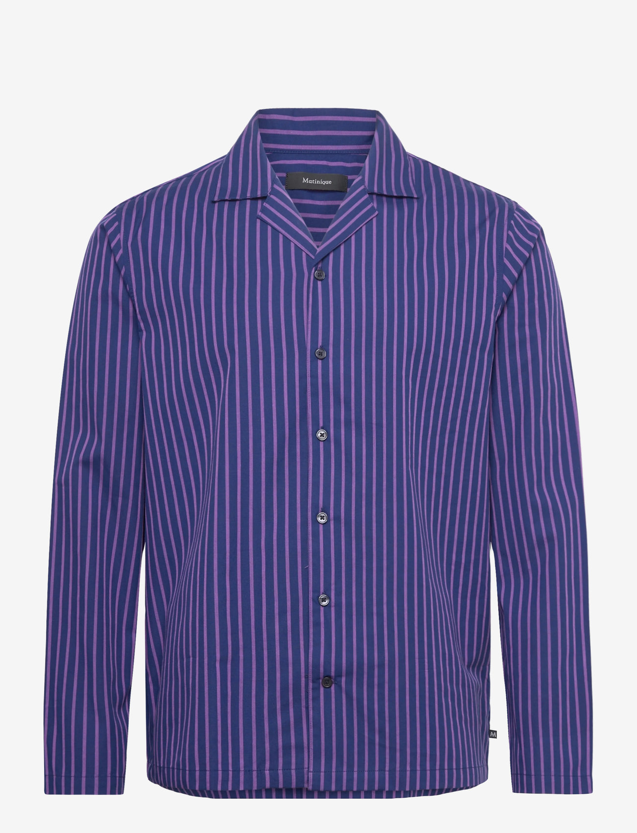 Matinique - MAemerson PJ Long - randiga skjortor - nightshade - 0