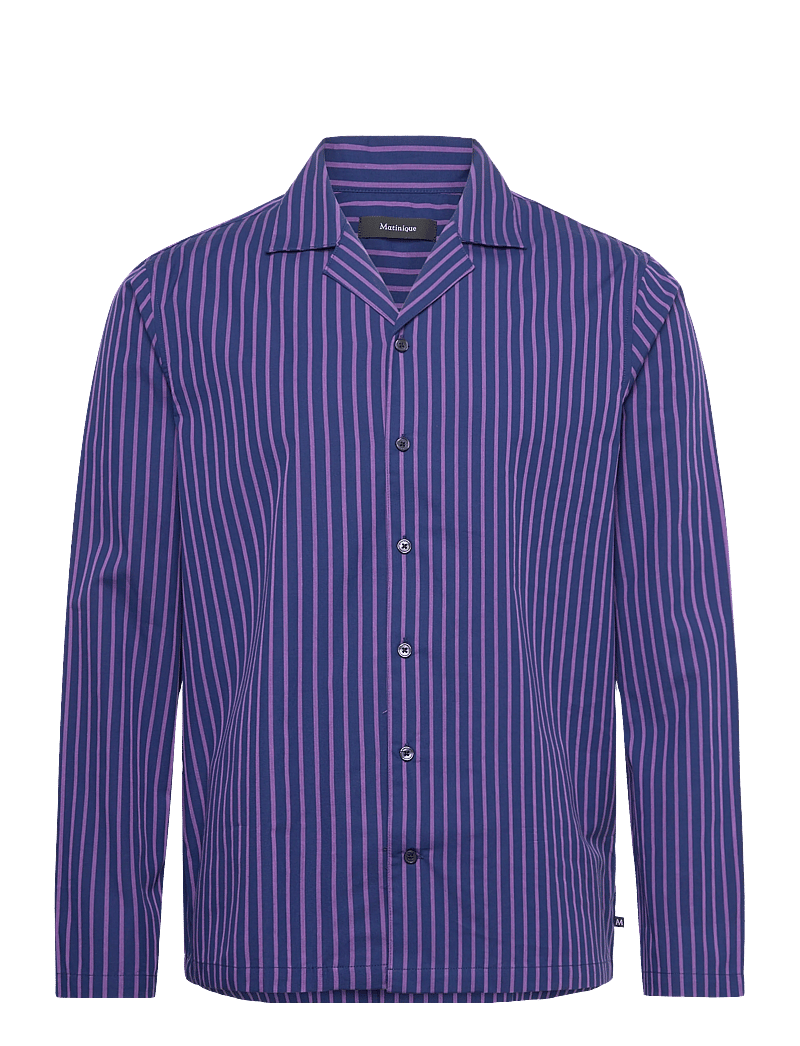 Matinique - MAemerson PJ Long - stribede skjorter - nightshade - 0