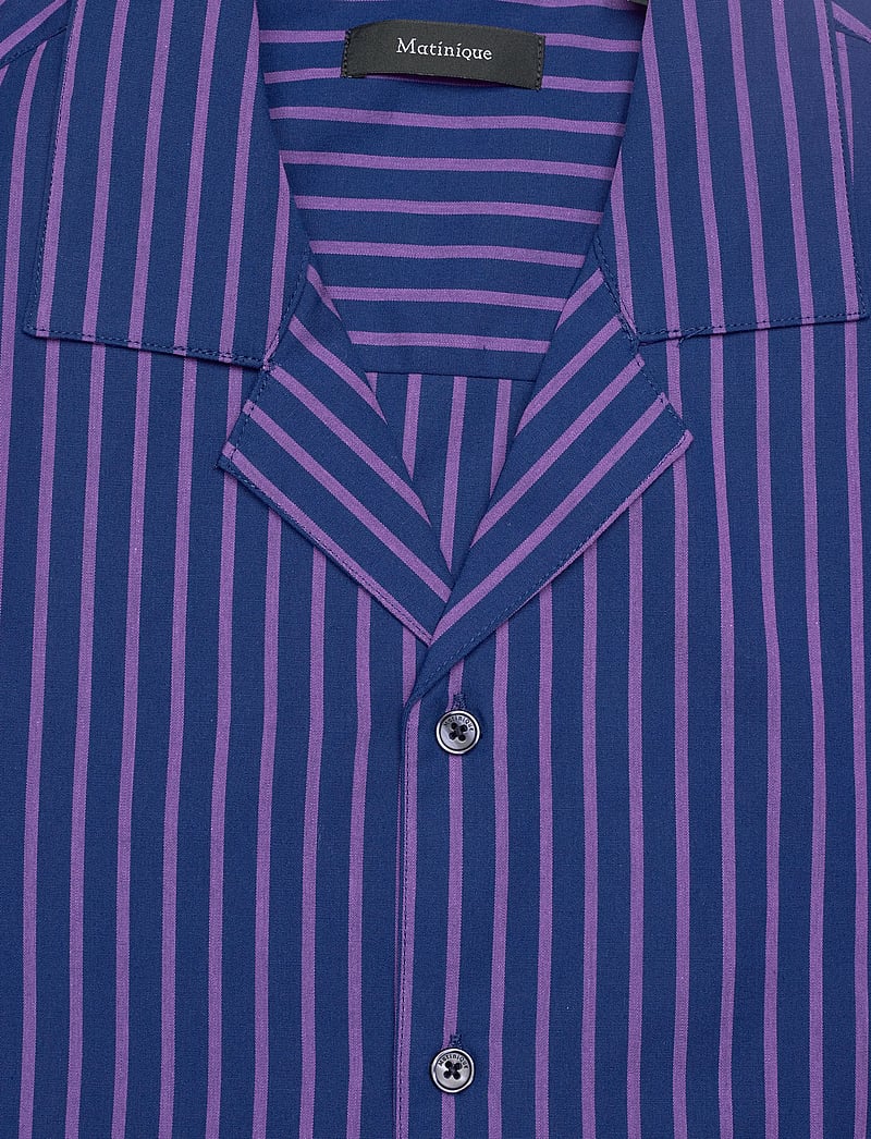 Matinique - MAemerson PJ Long - stribede skjorter - nightshade - 2