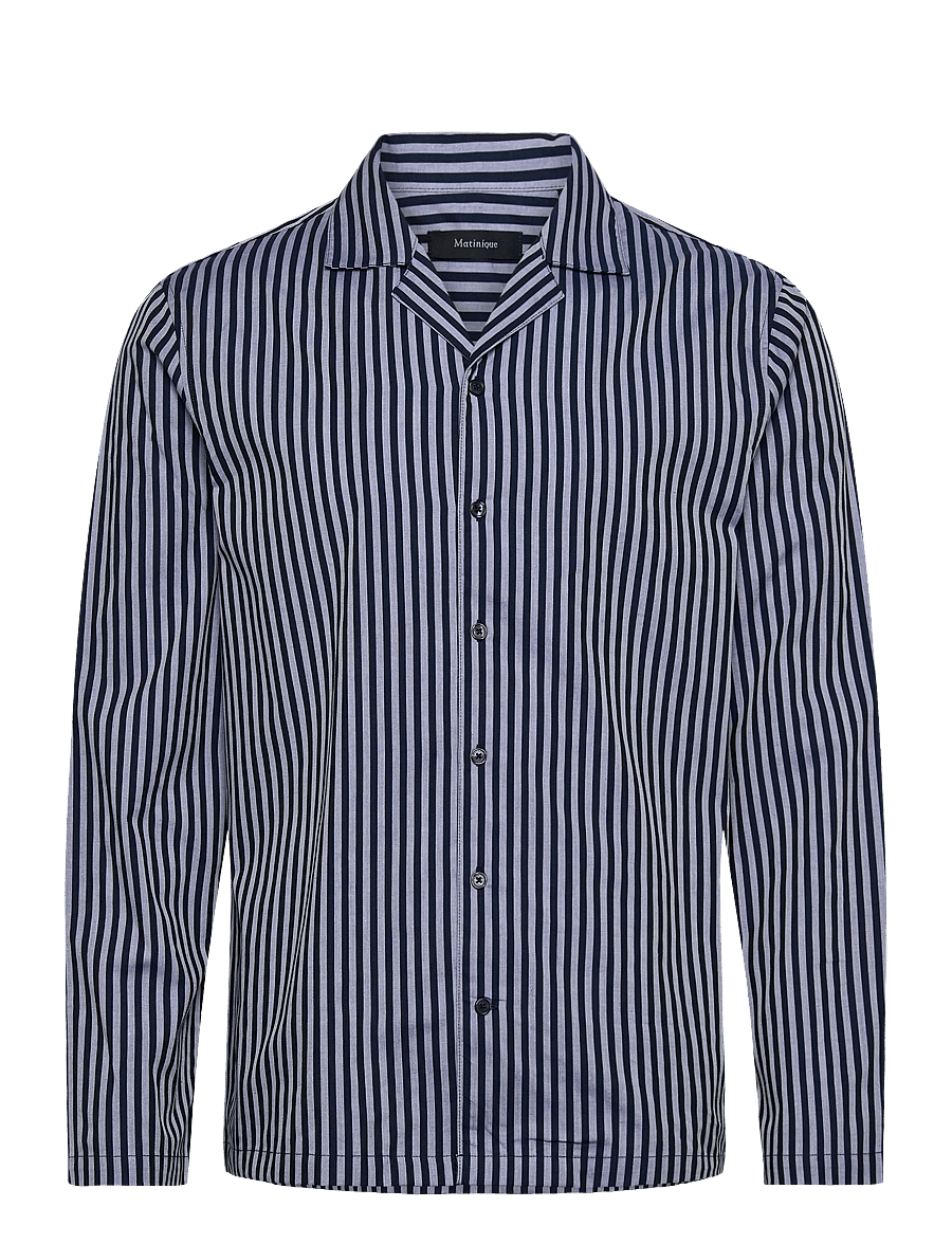 Matinique - MAemerson PJ Long - gestreifte hemden - pageant blue - 0