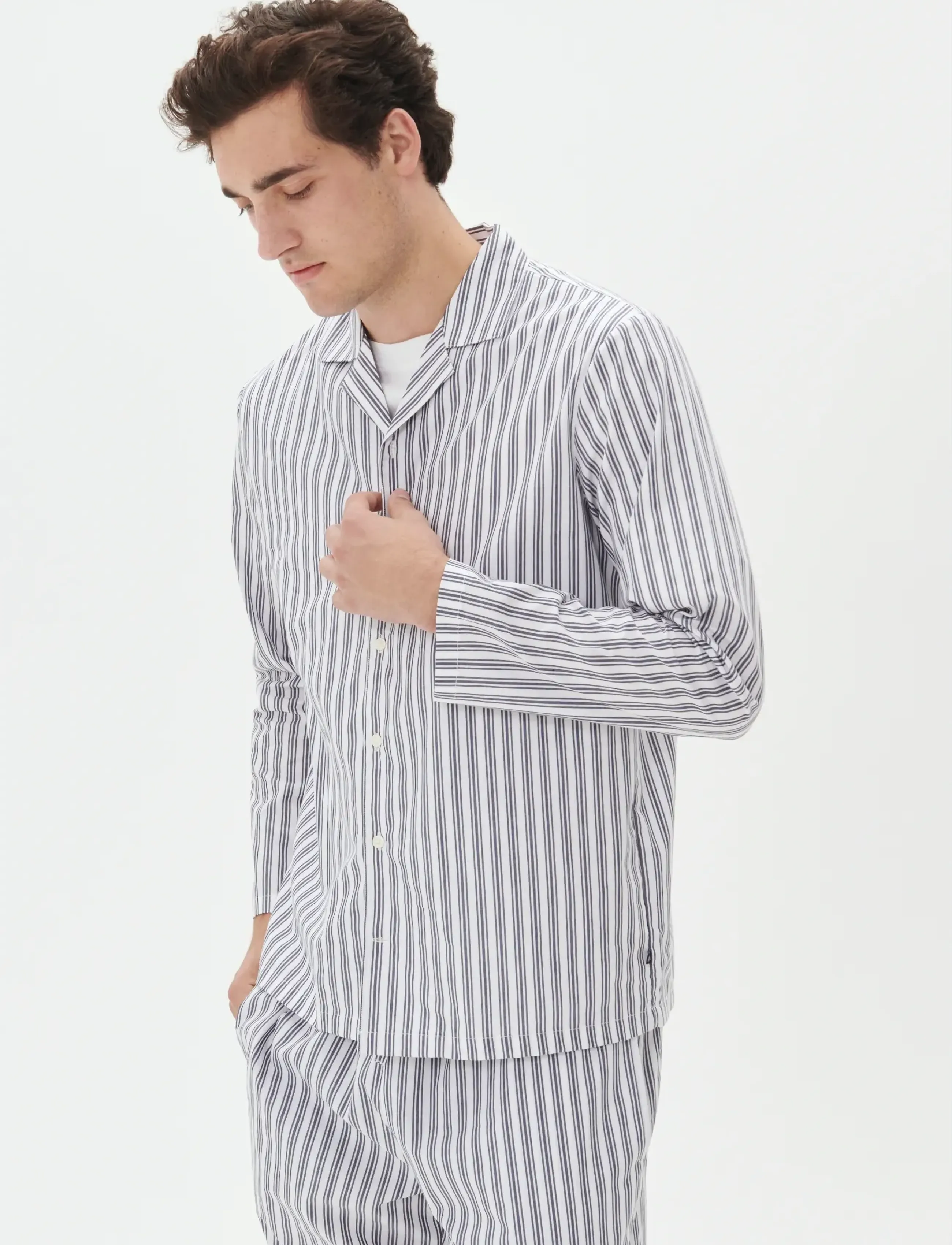 Matinique MAemerson PJ Long - Formelle skjorter - WHITE / multi