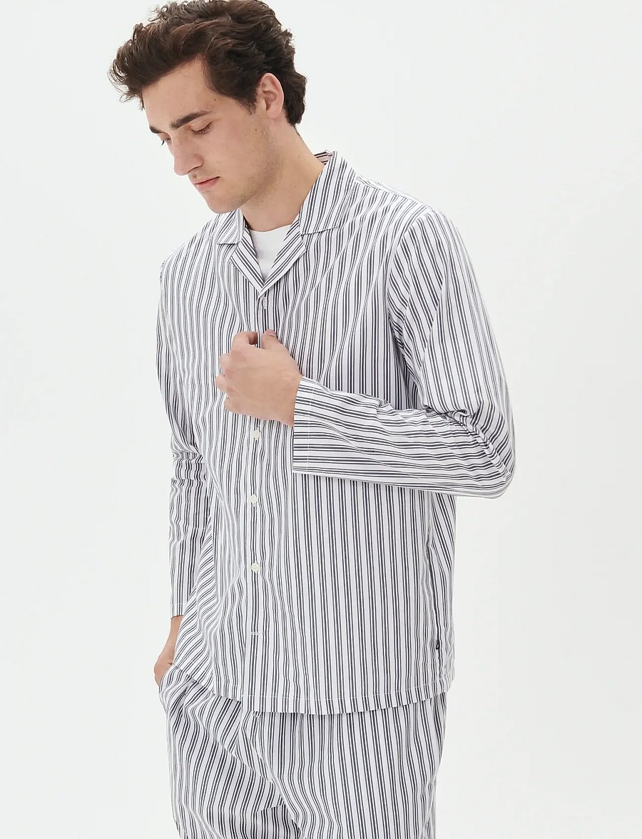 Matinique - MAemerson PJ Long - gestreifte hemden - white - 0