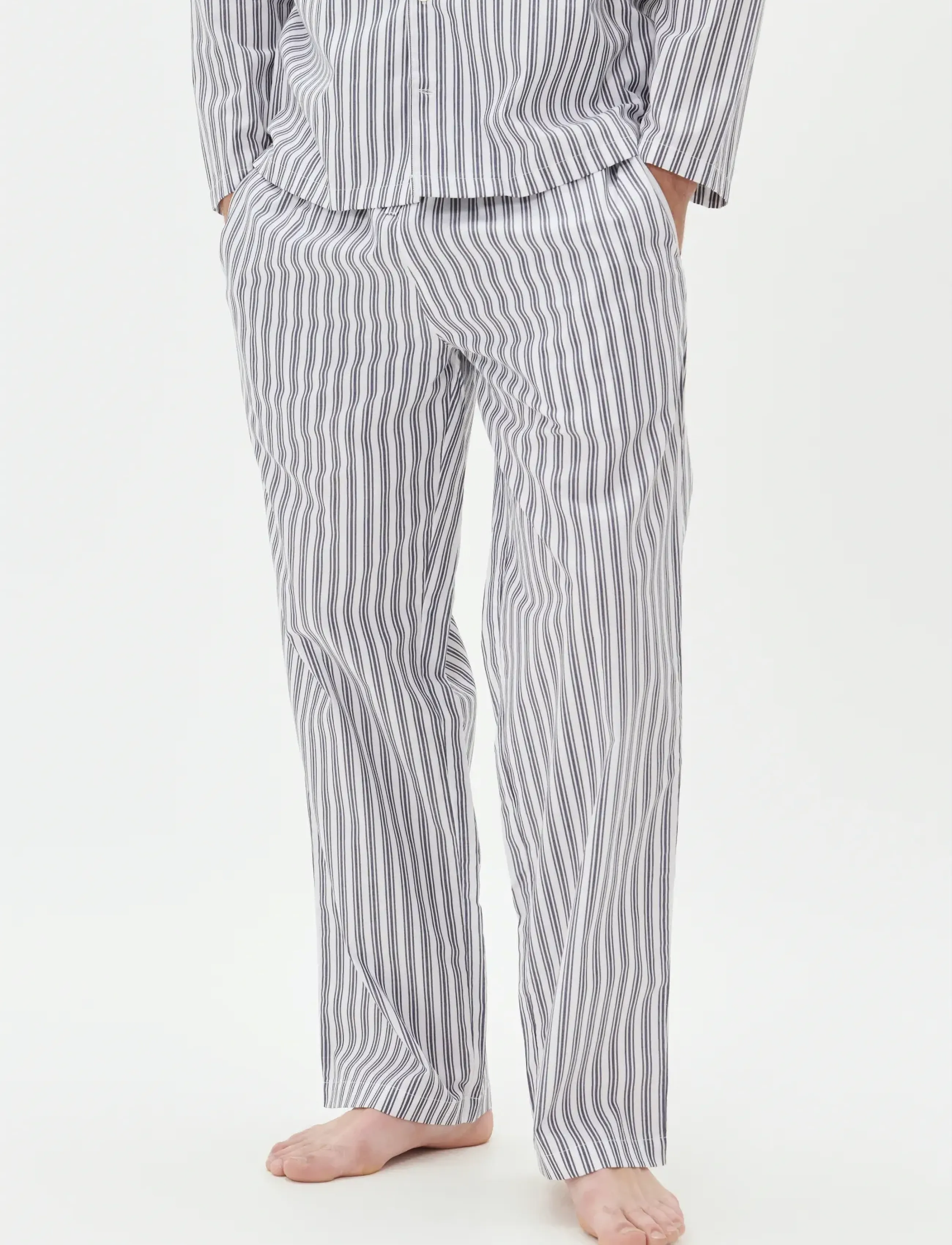 Matinique MAlyle PJ Pant - Undertøj - WHITE / blue