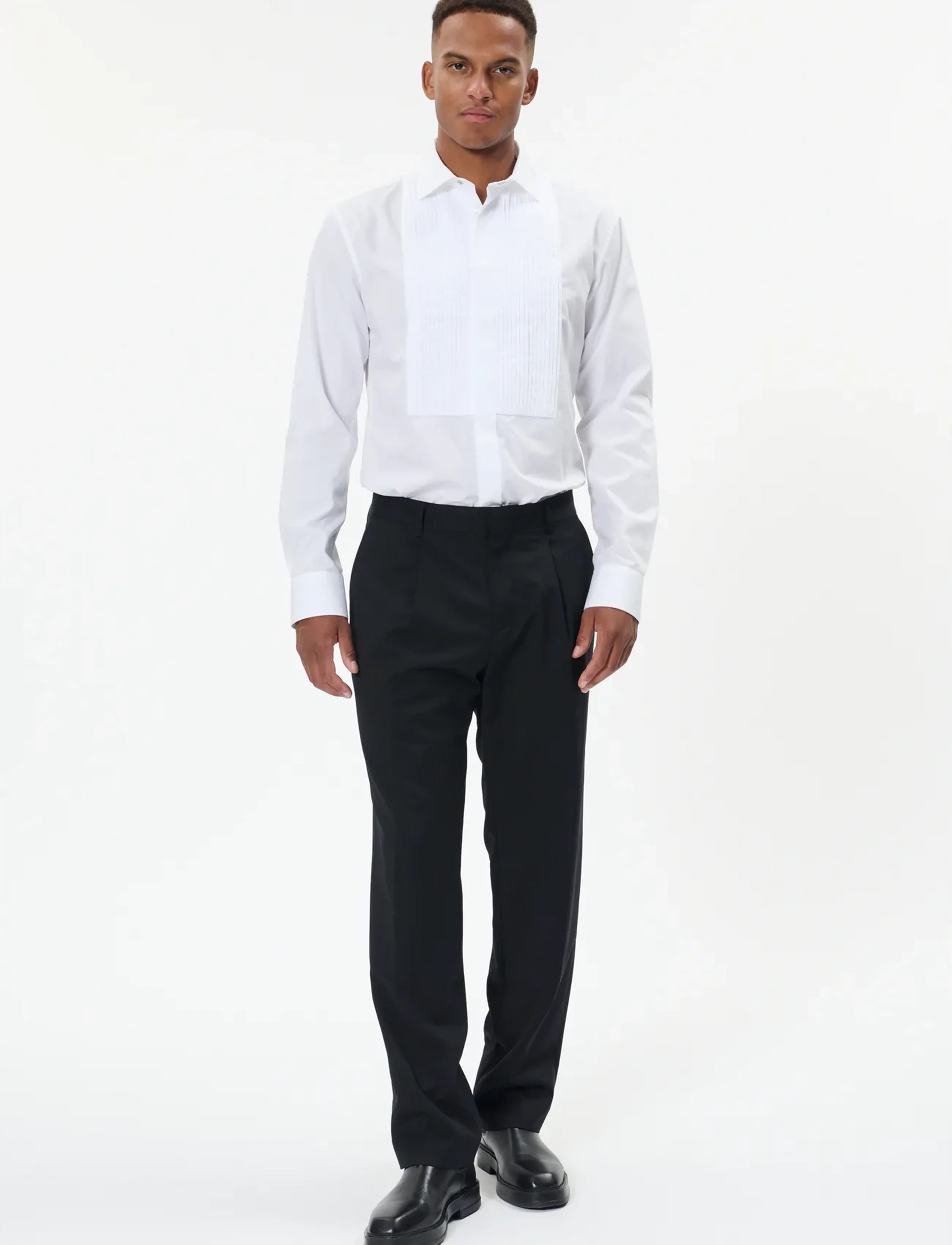 Matinique - MAweller Tux Pleat Pant - uzvalka bikses - black - 2