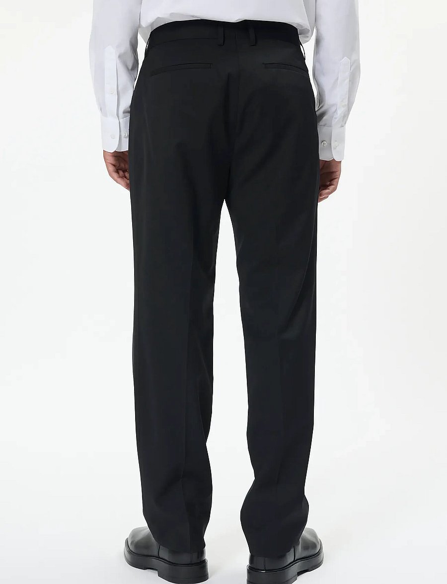 Matinique - MAweller Tux Pleat Pant - uzvalka bikses - black - 3