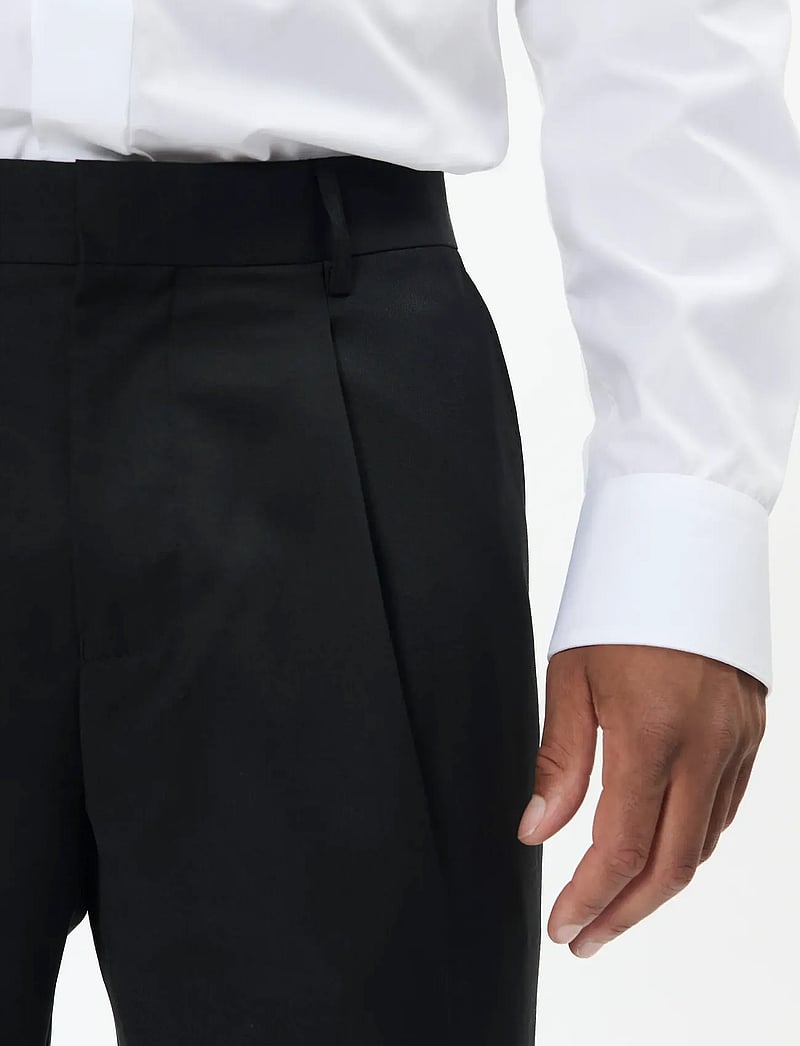 Matinique - MAweller Tux Pleat Pant - anzugshosen - black - 4