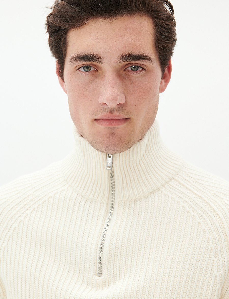 Matinique - MAblimey 73 - half zip jumpers - off white - 0
